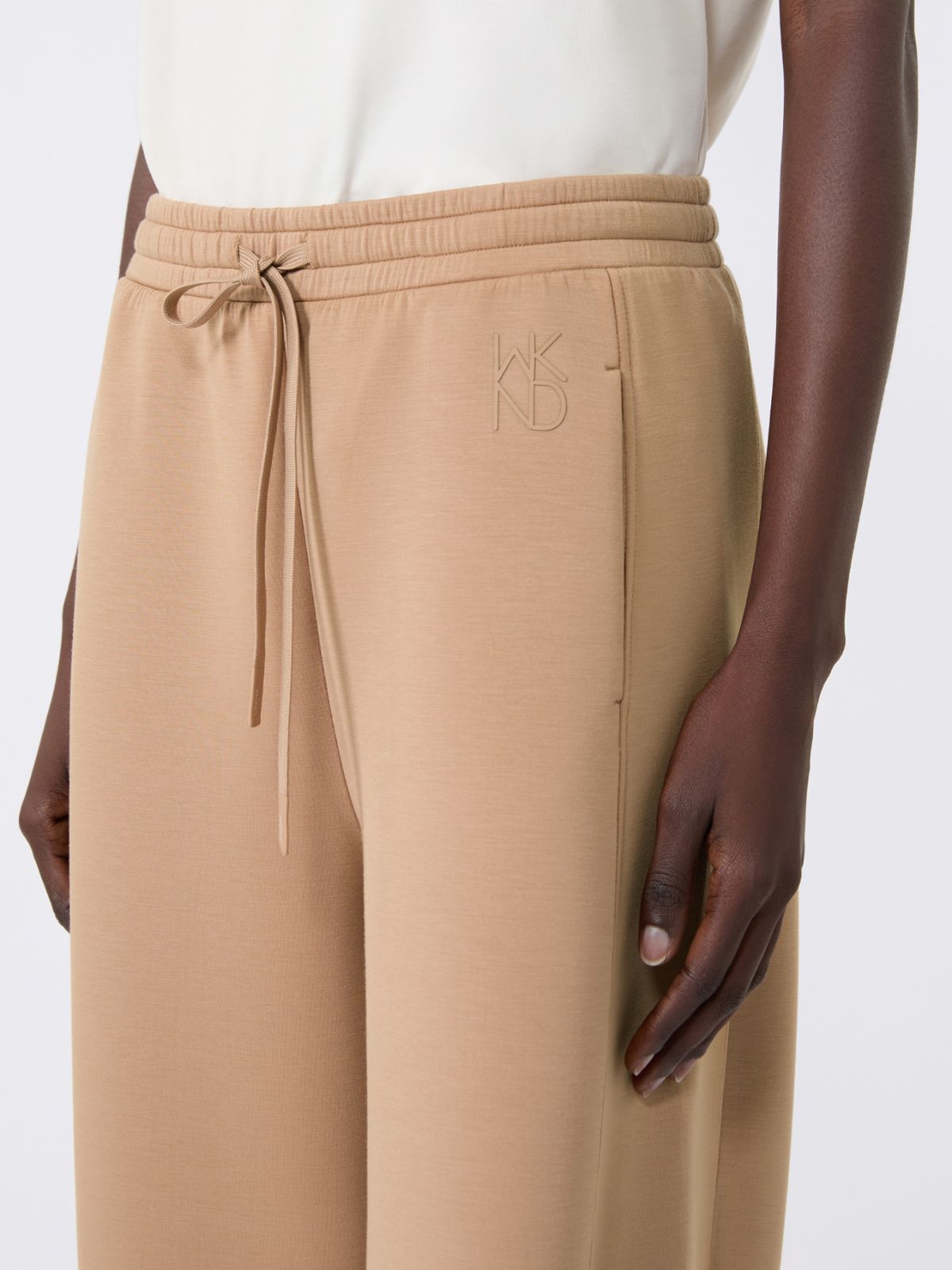 Scuba jersey barrel-leg trousers - Weekend Max Mara - 4