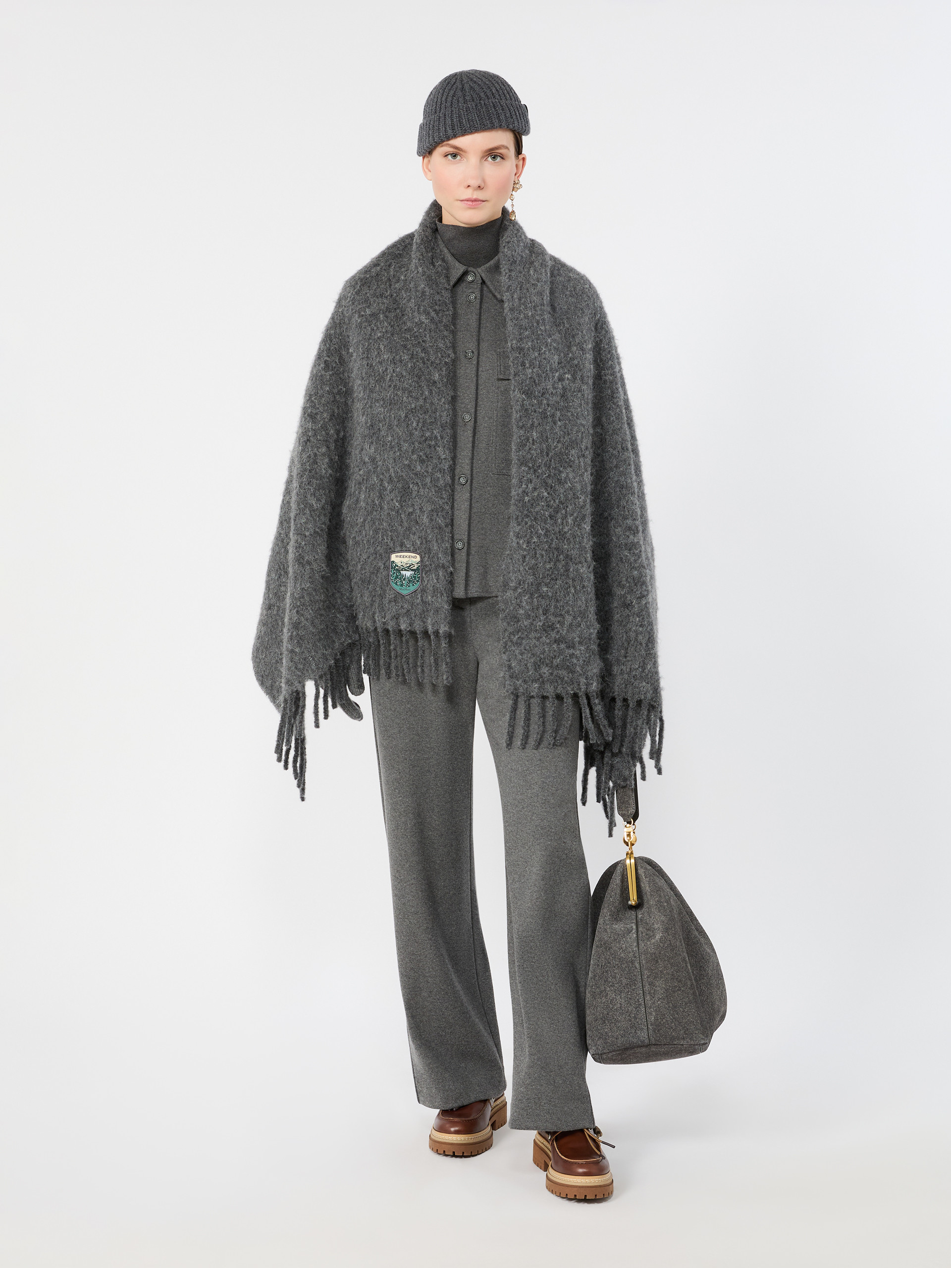 Micro jacquard jersey trousers - Weekend Max Mara