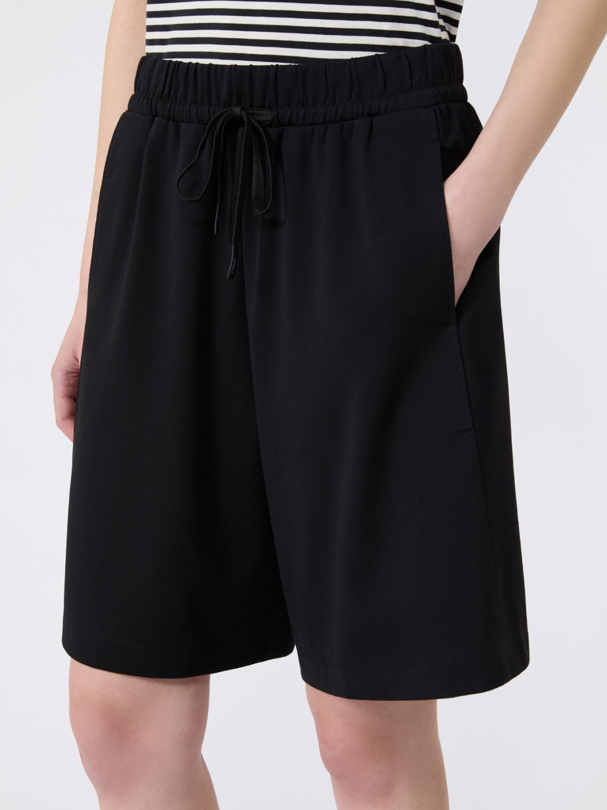 Bermuda in jersey Milano - NERO - Weekend Max Mara - 4