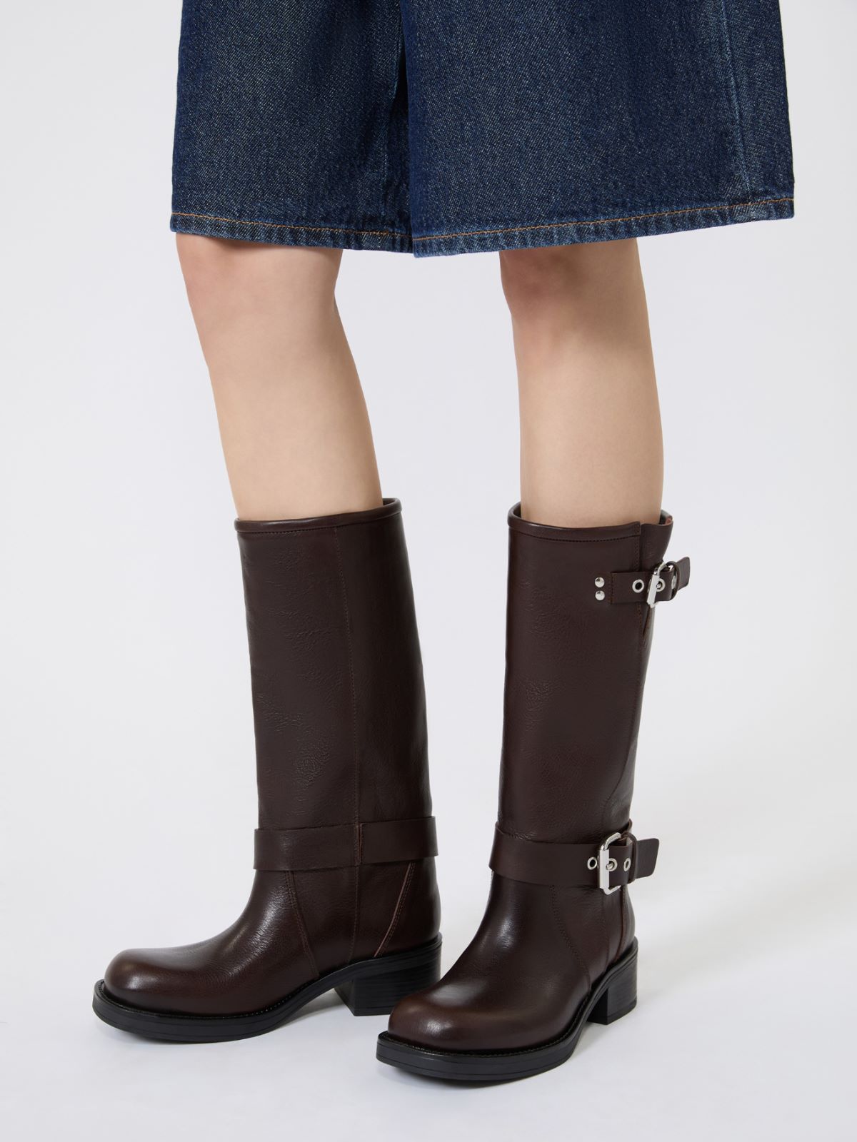 Leather biker boots - Weekend Max Mara - 6