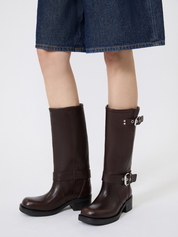 Leather biker boots - Weekend Max Mara - 2