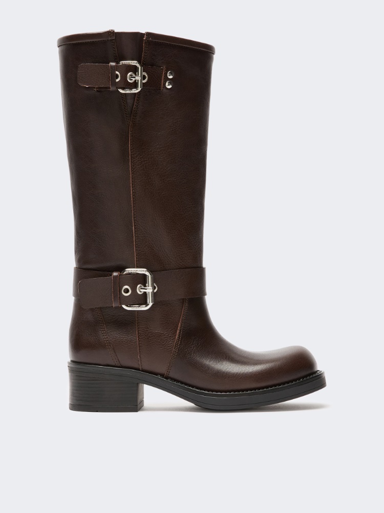 Leather biker boots - Weekend Max Mara