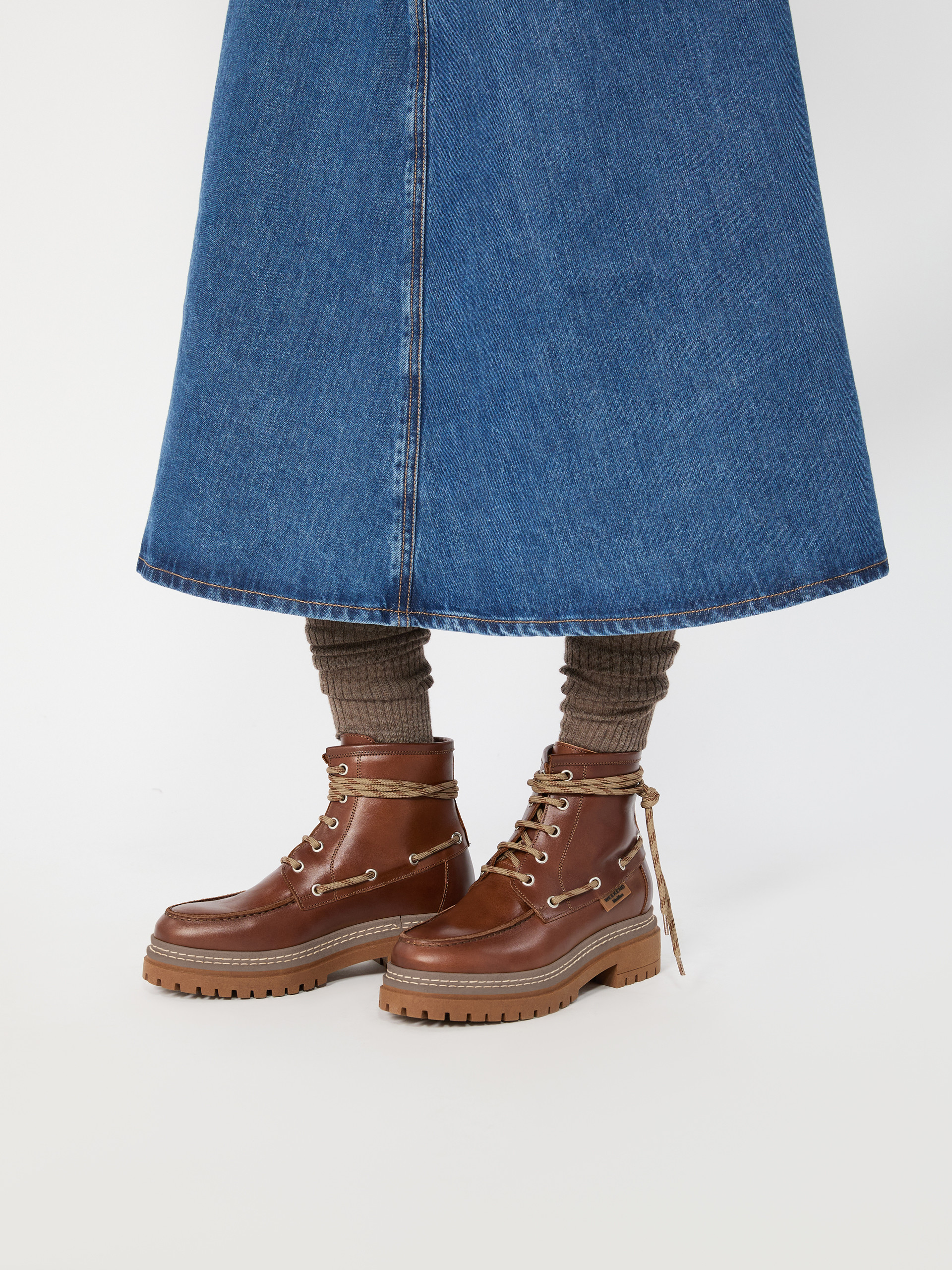 Stivaletto stringato in pelle - Weekend Max Mara - 7