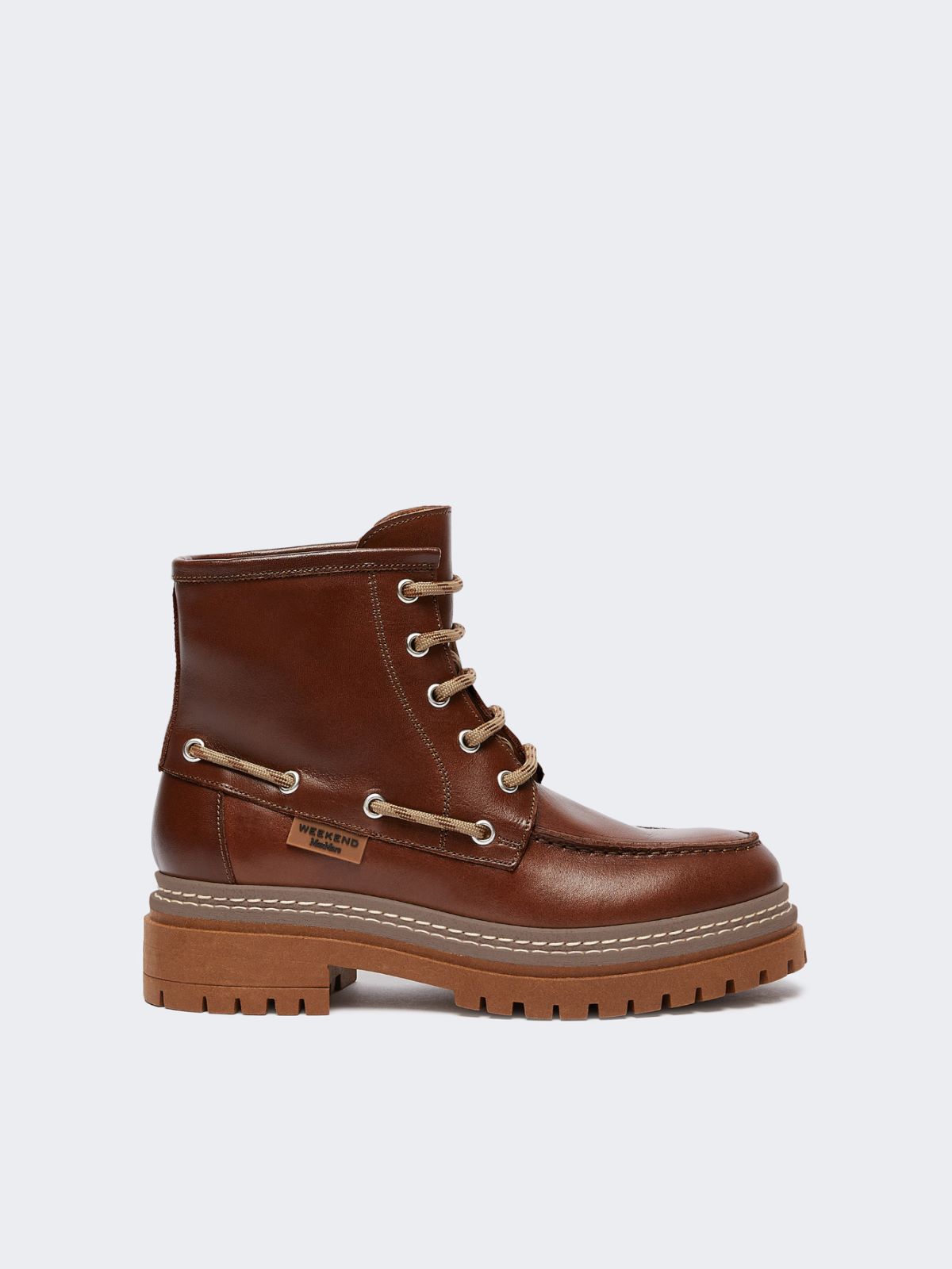 Stivaletto stringato in pelle - Weekend Max Mara