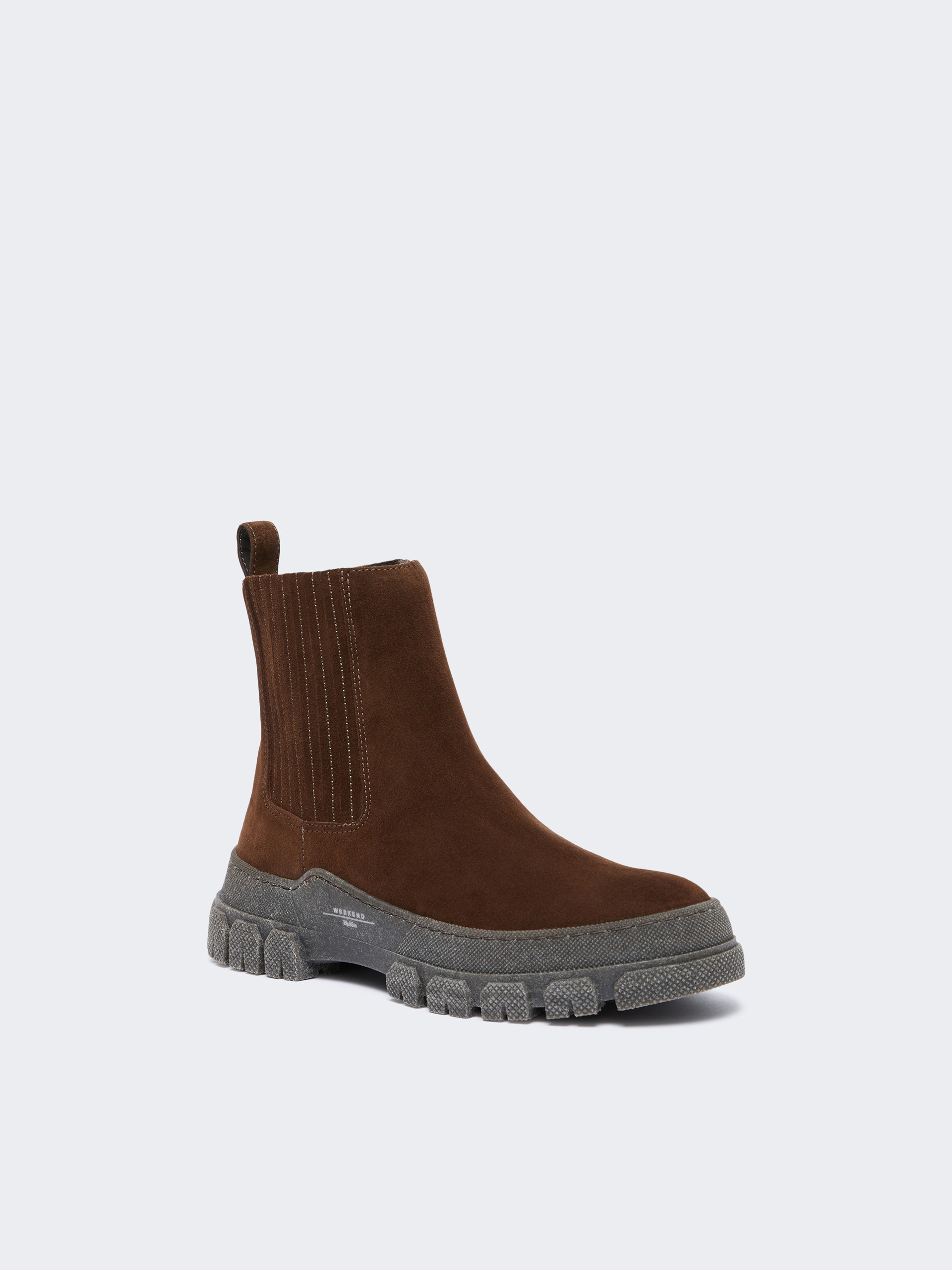 Suede Chelsea boots - BROWN - Weekend Max Mara - 2