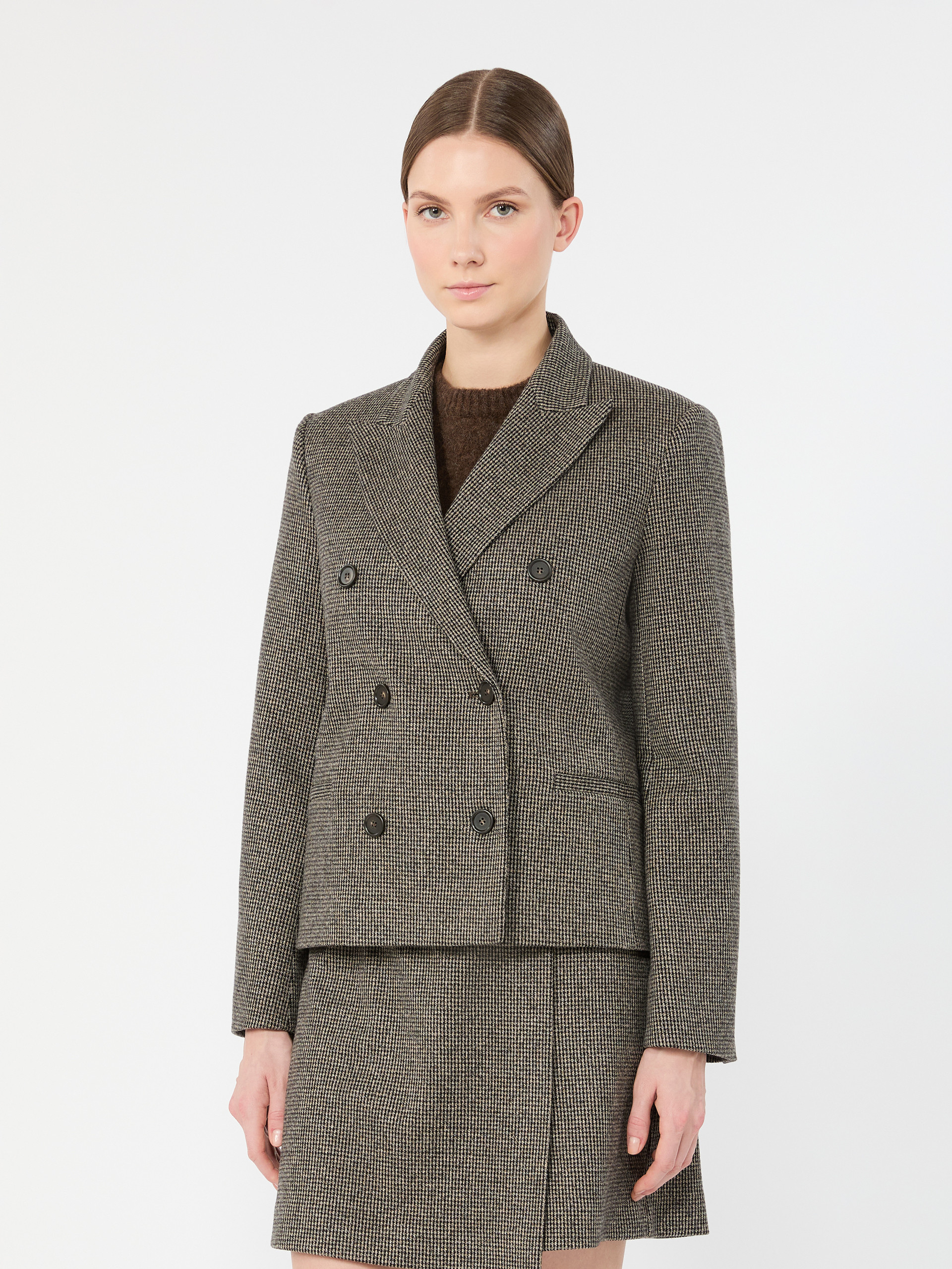 Double-breasted jacket in micro jacquard jersey - Weekend Max Mara - 2