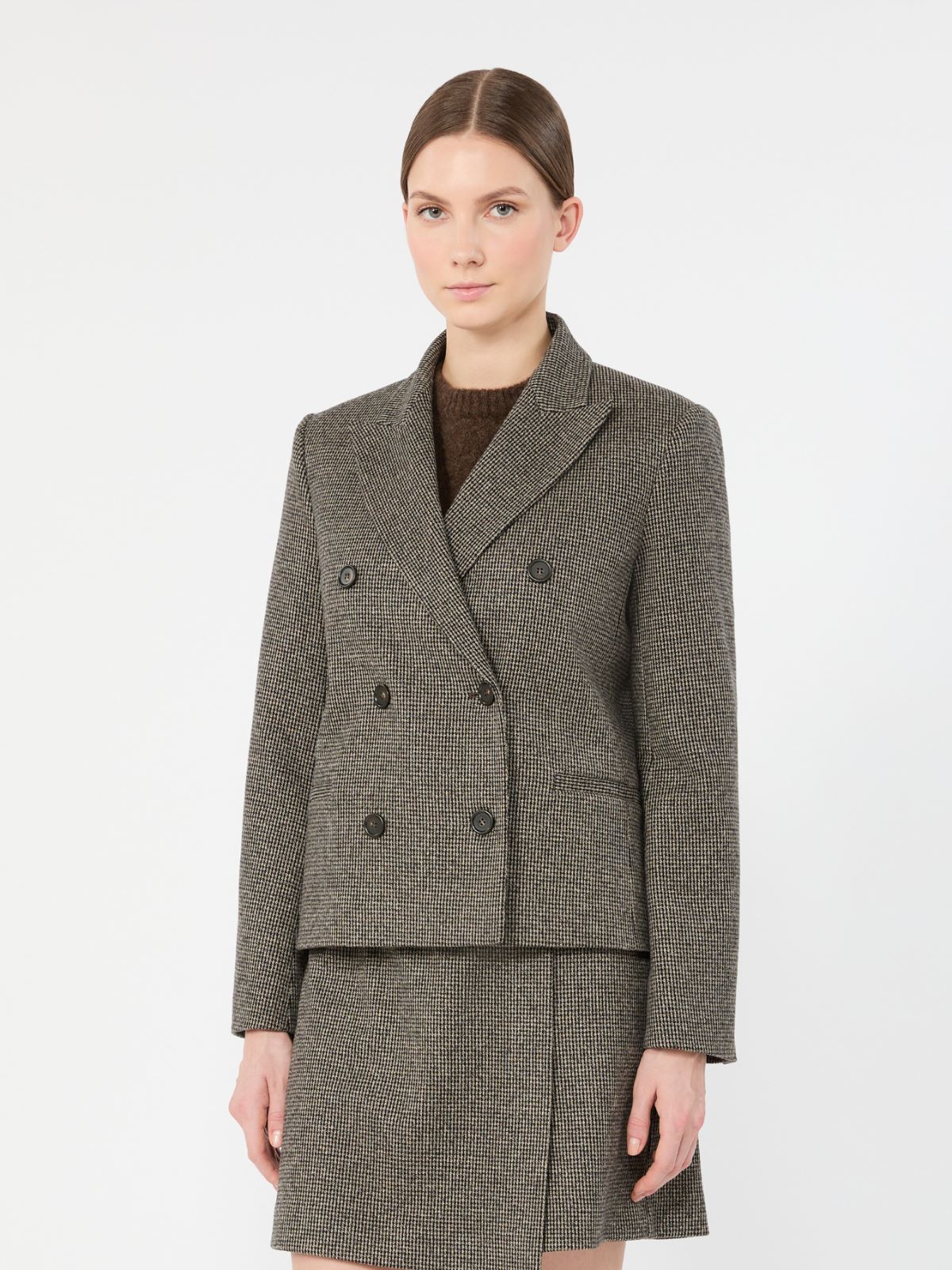 Double-breasted jacket in micro jacquard jersey - Weekend Max Mara - 2