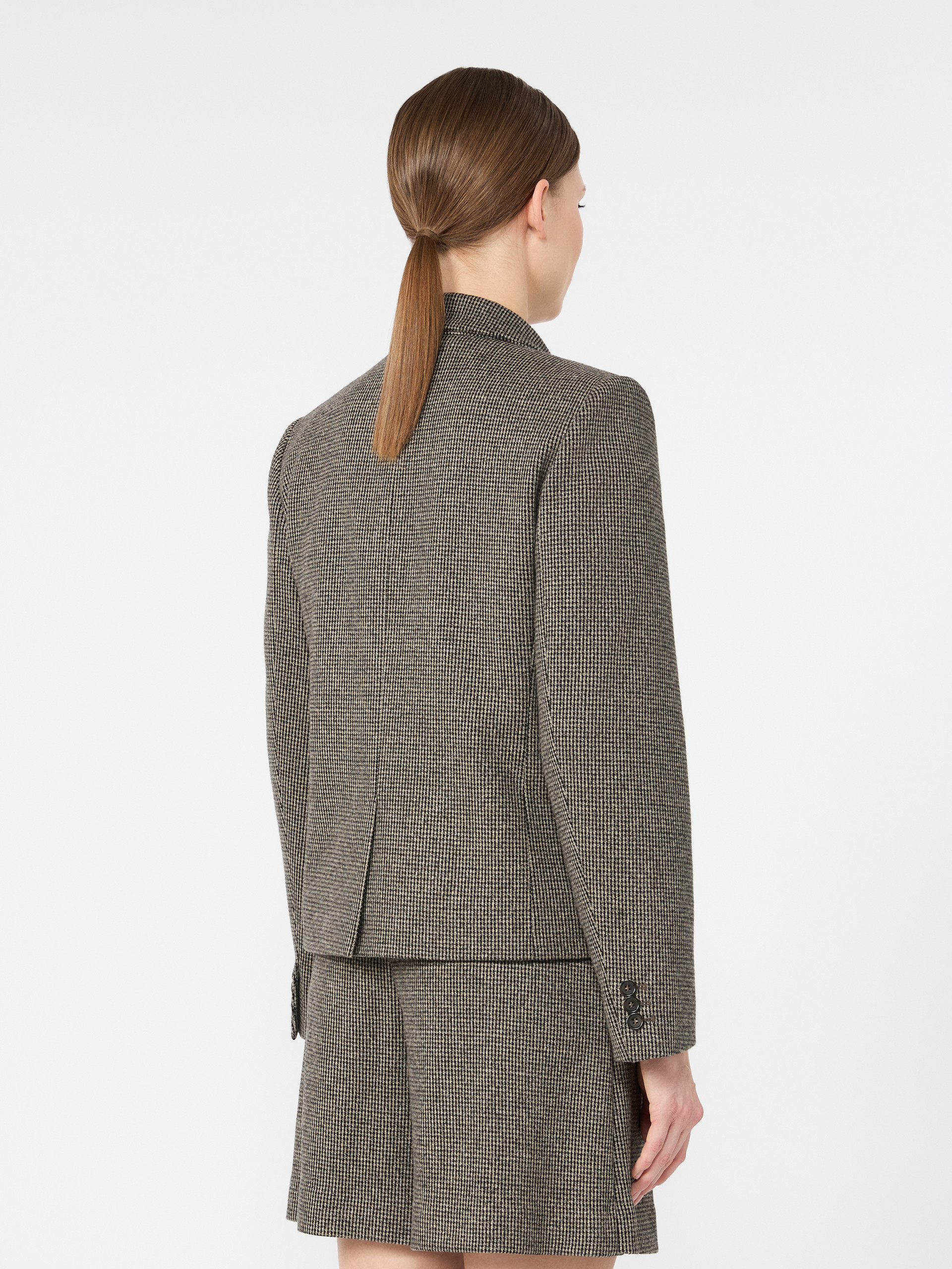 Double-breasted jacket in micro jacquard jersey - Weekend Max Mara - 3