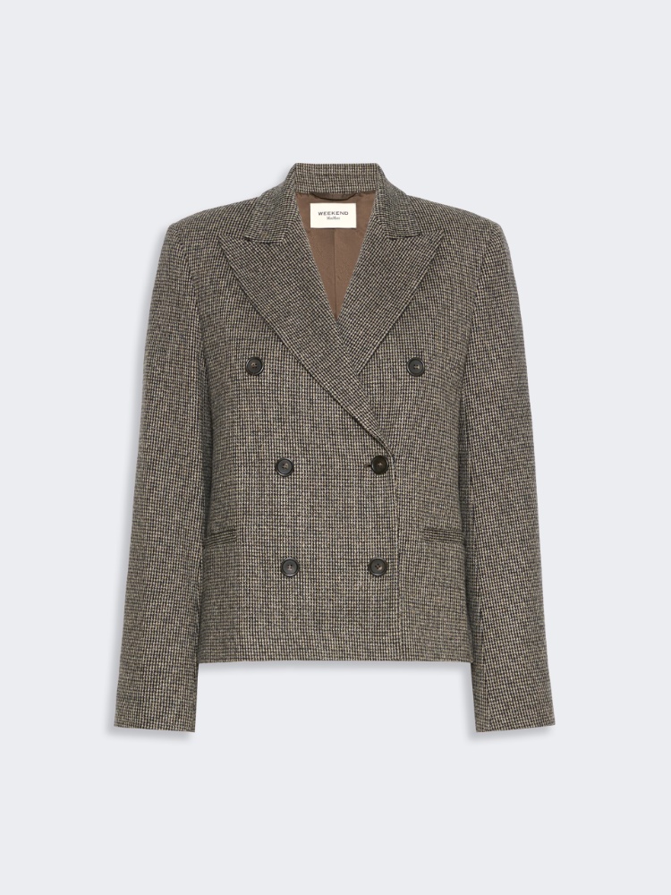 Double-breasted jacket in micro jacquard jersey - Weekend Max Mara - 2