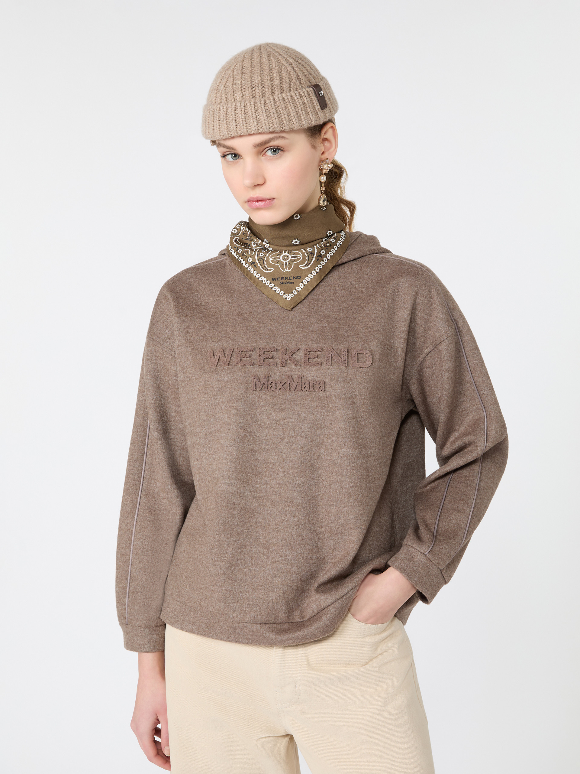 Jersey hooded sweatshirt - Weekend Max Mara - 4