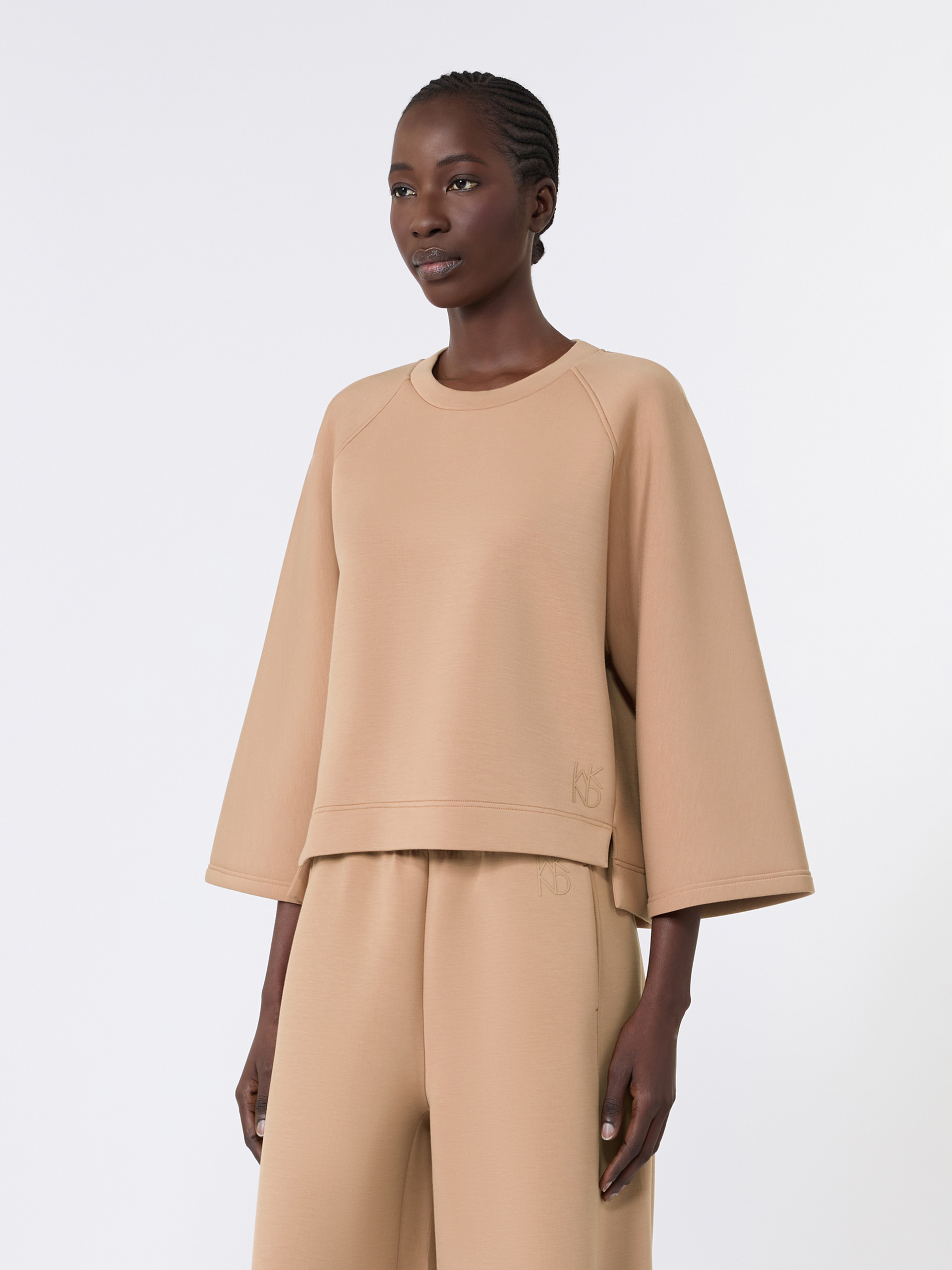 Boxy sweatshirt in scuba jersey - Weekend Max Mara - 2