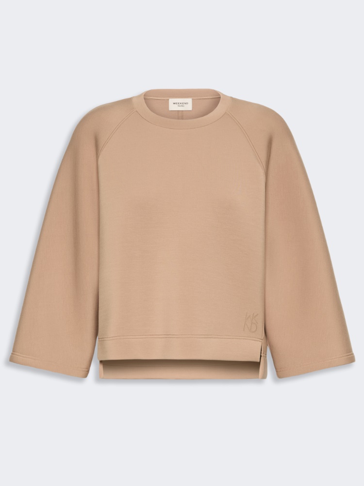 Boxy sweatshirt in scuba jersey - Weekend Max Mara - 2