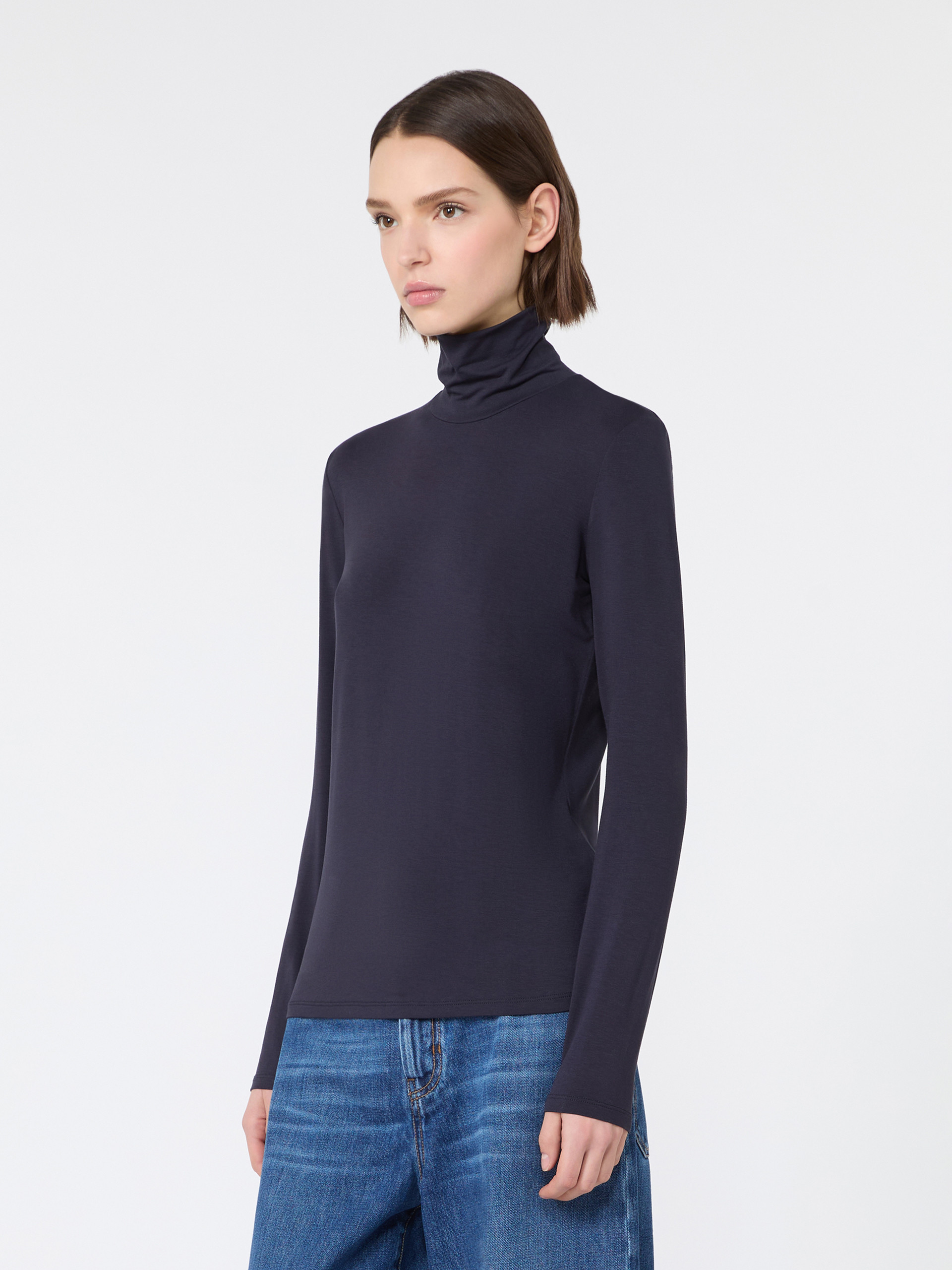 Slim-fit top in stretch viscose jersey - Weekend Max Mara - 2