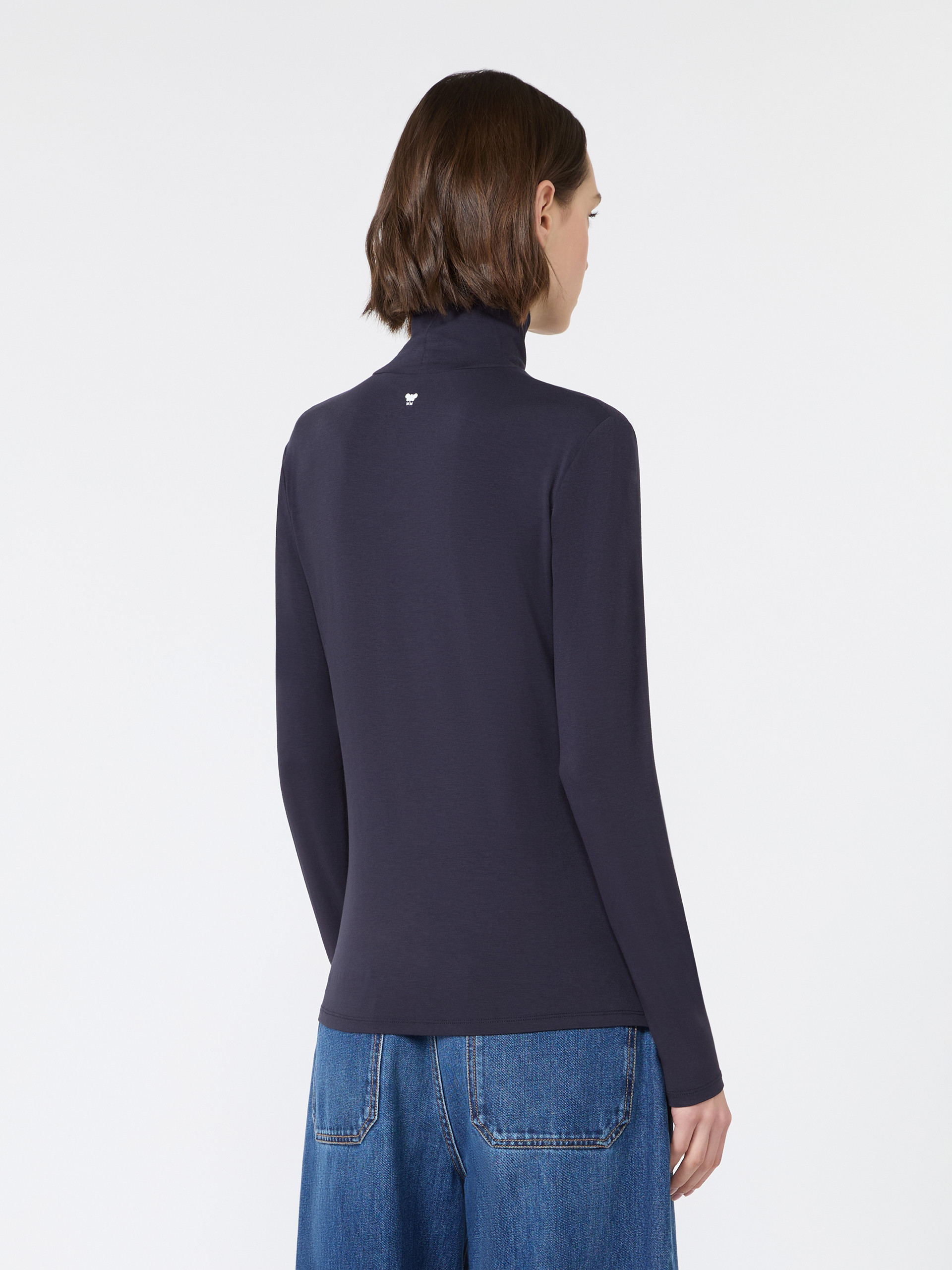 Slim-fit top in stretch viscose jersey - Weekend Max Mara - 3