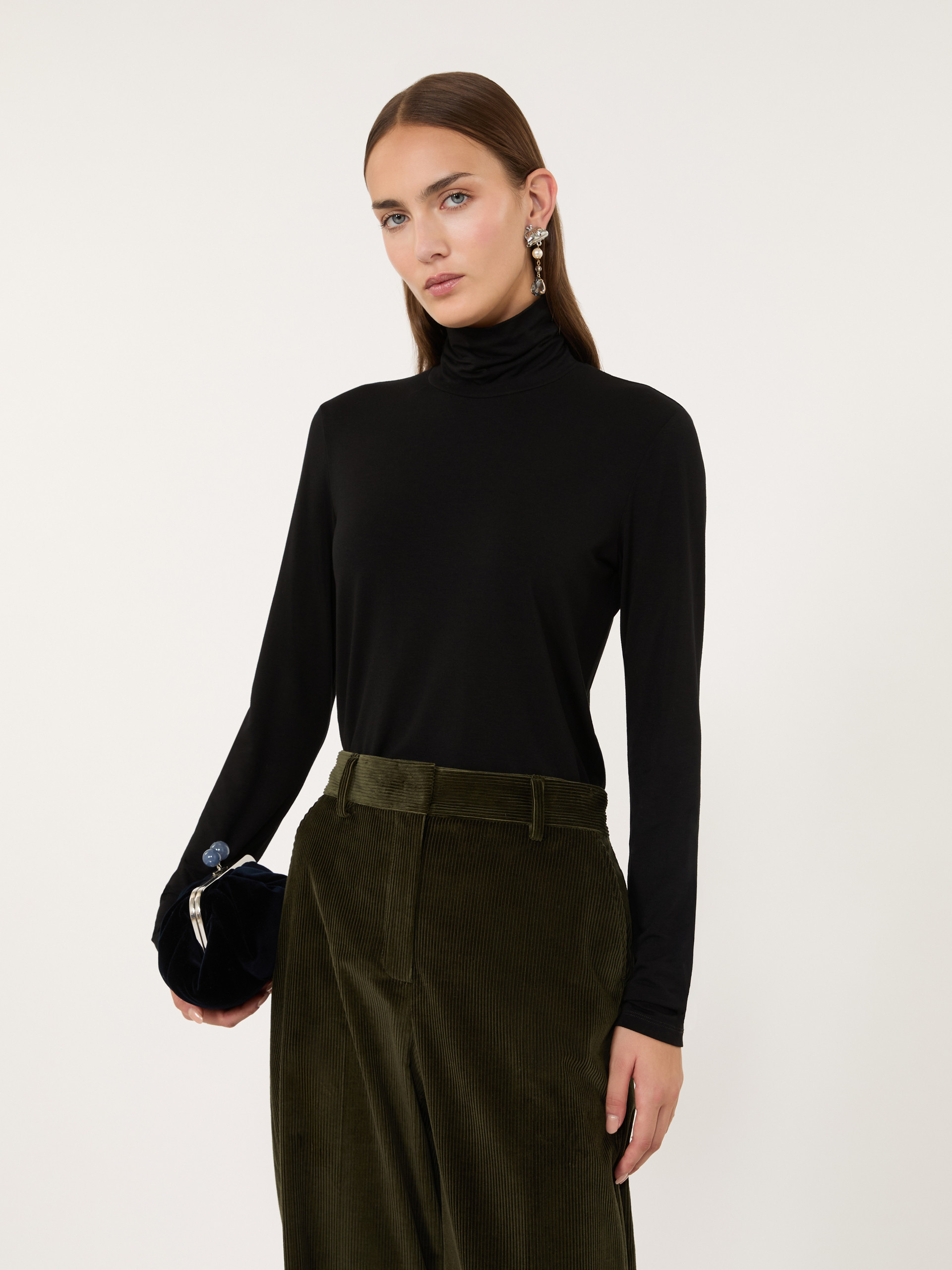 Slim-fit top in stretch viscose jersey - Weekend Max Mara - 4