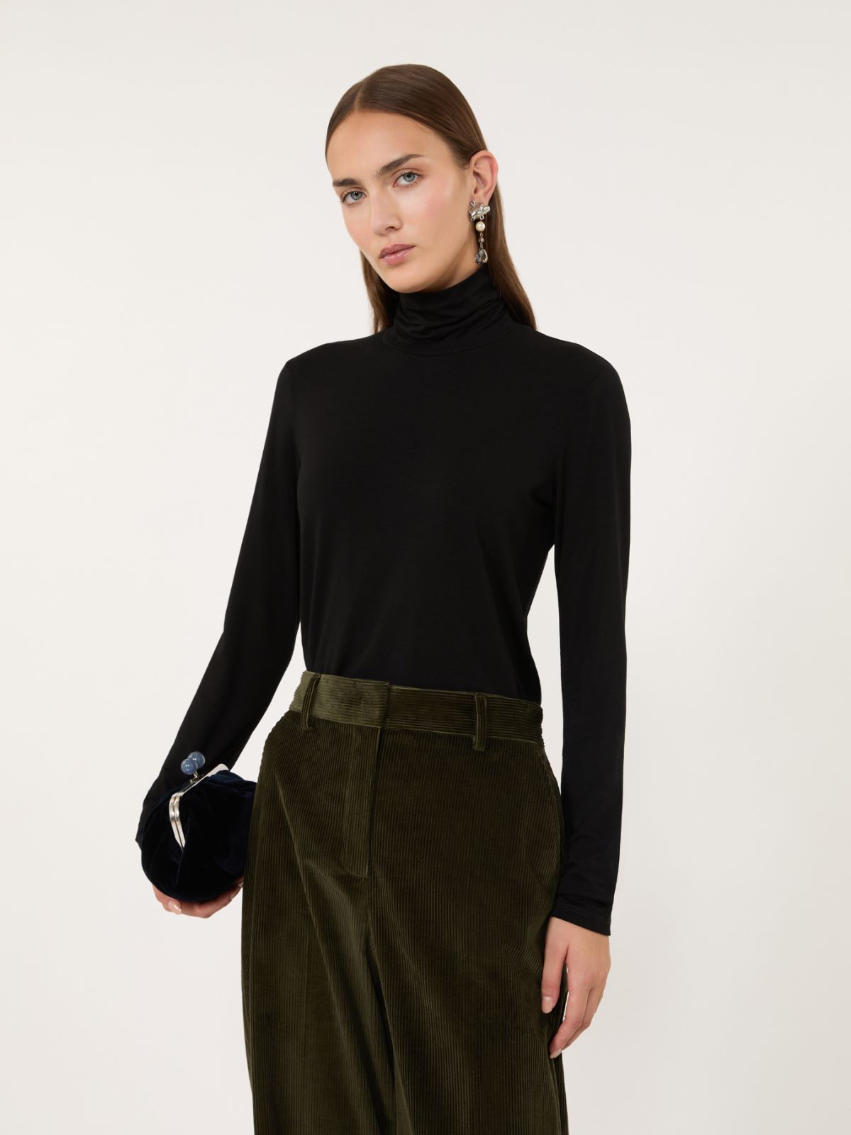 Slim-fit top in stretch viscose jersey - Weekend Max Mara - 4