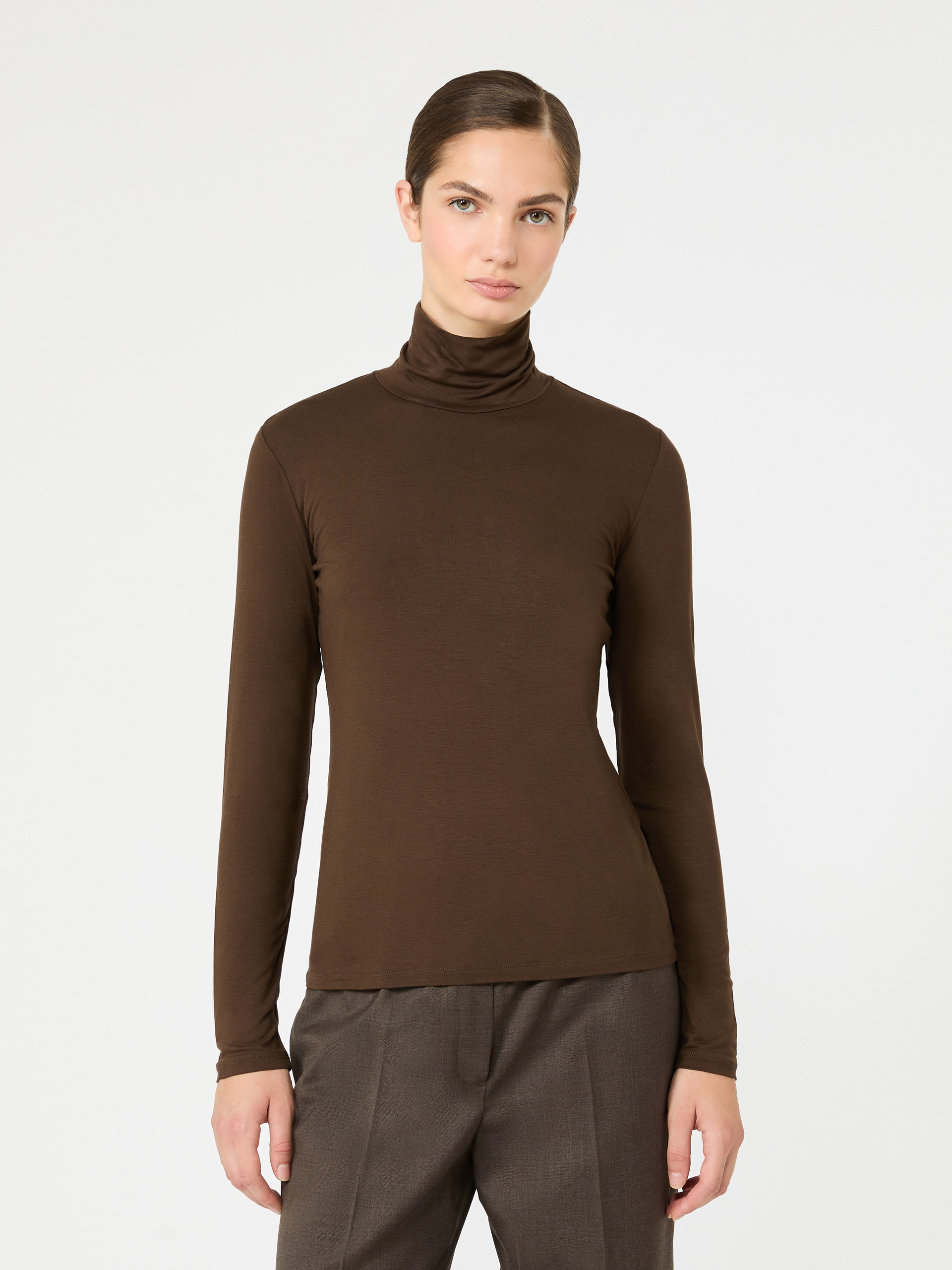 Slim-fit top in stretch viscose jersey - Weekend Max Mara - 2