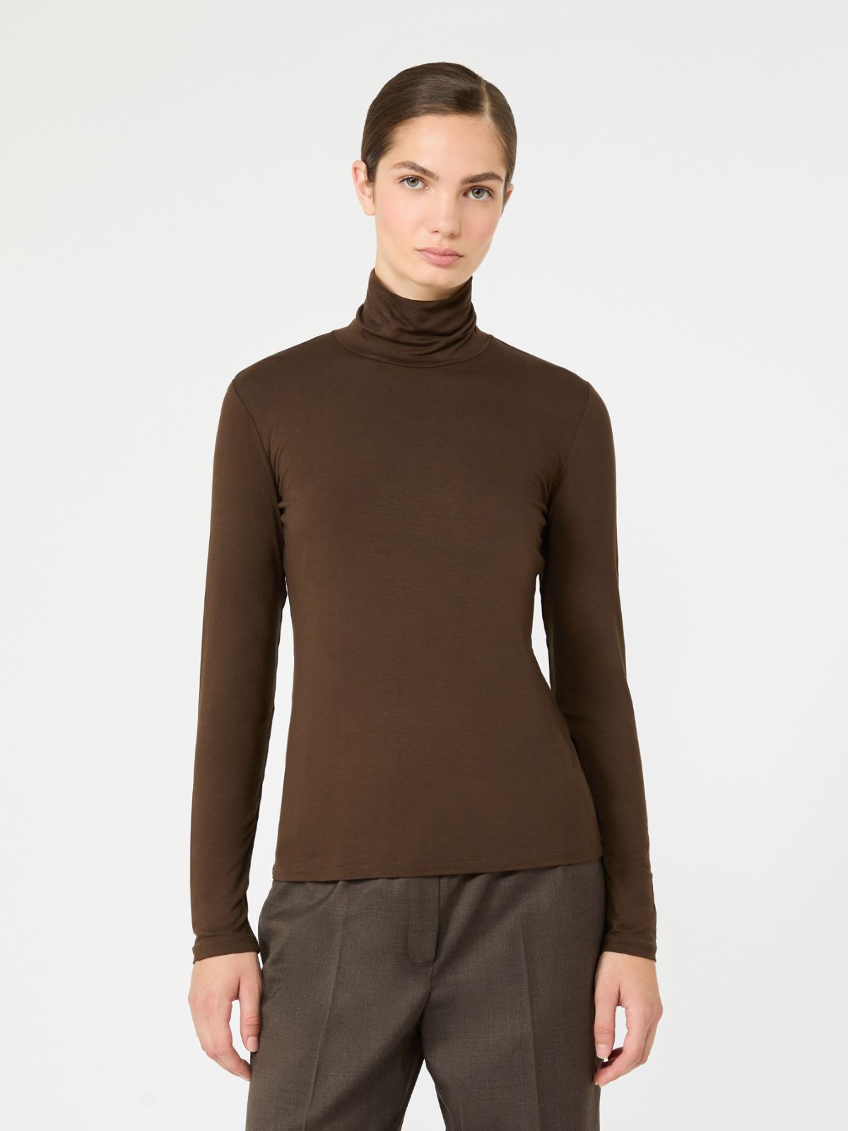 Slim-fit top in stretch viscose jersey - Weekend Max Mara - 2