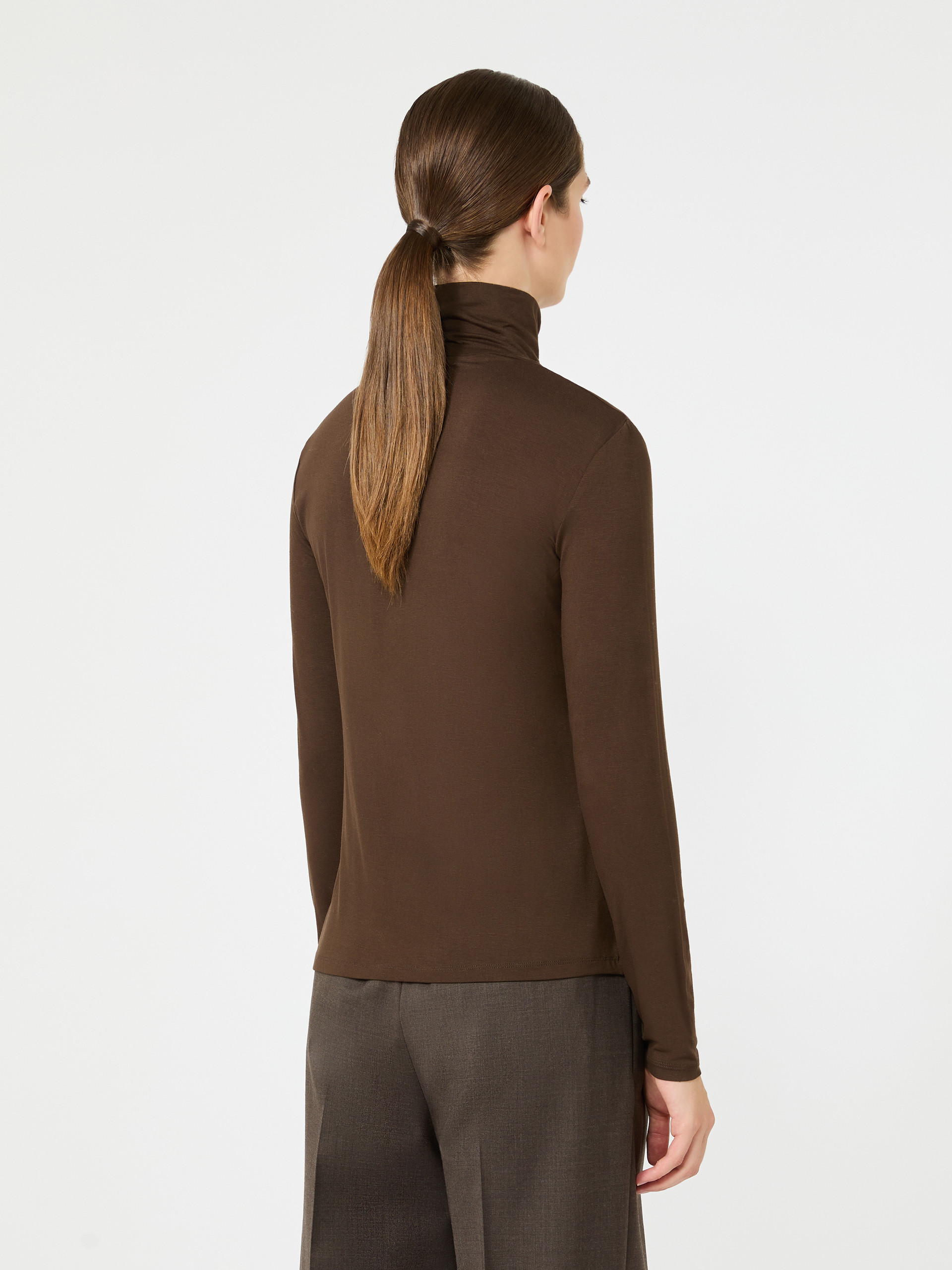Slim-fit top in stretch viscose jersey - Weekend Max Mara - 3