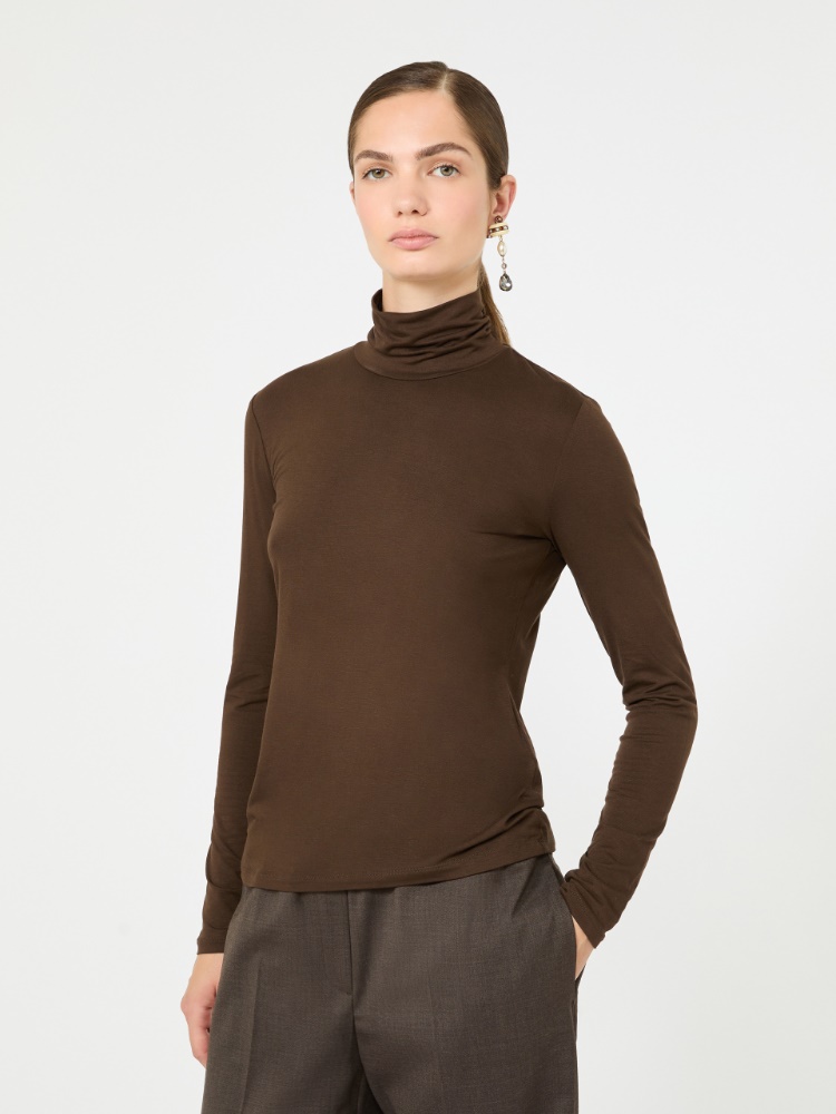 Slim-fit top in stretch viscose jersey - Weekend Max Mara