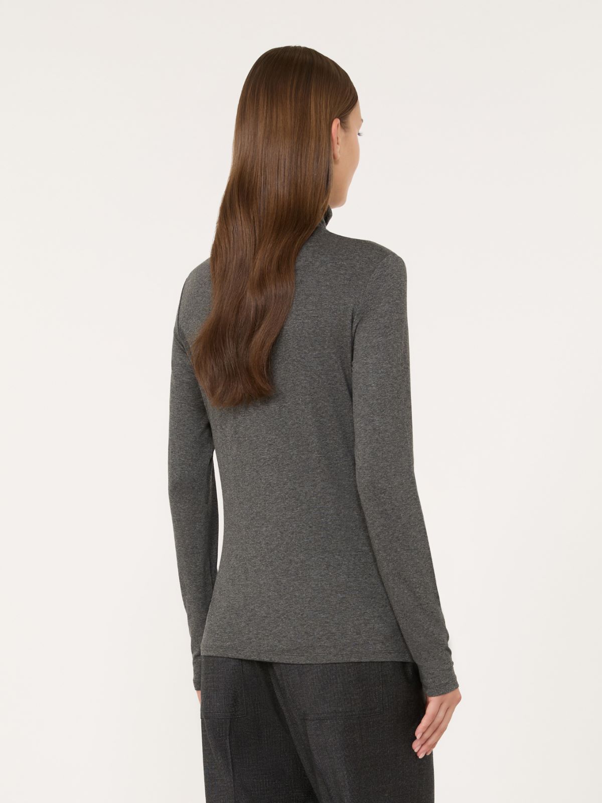 Slim-fit top in stretch viscose jersey - Weekend Max Mara - 3