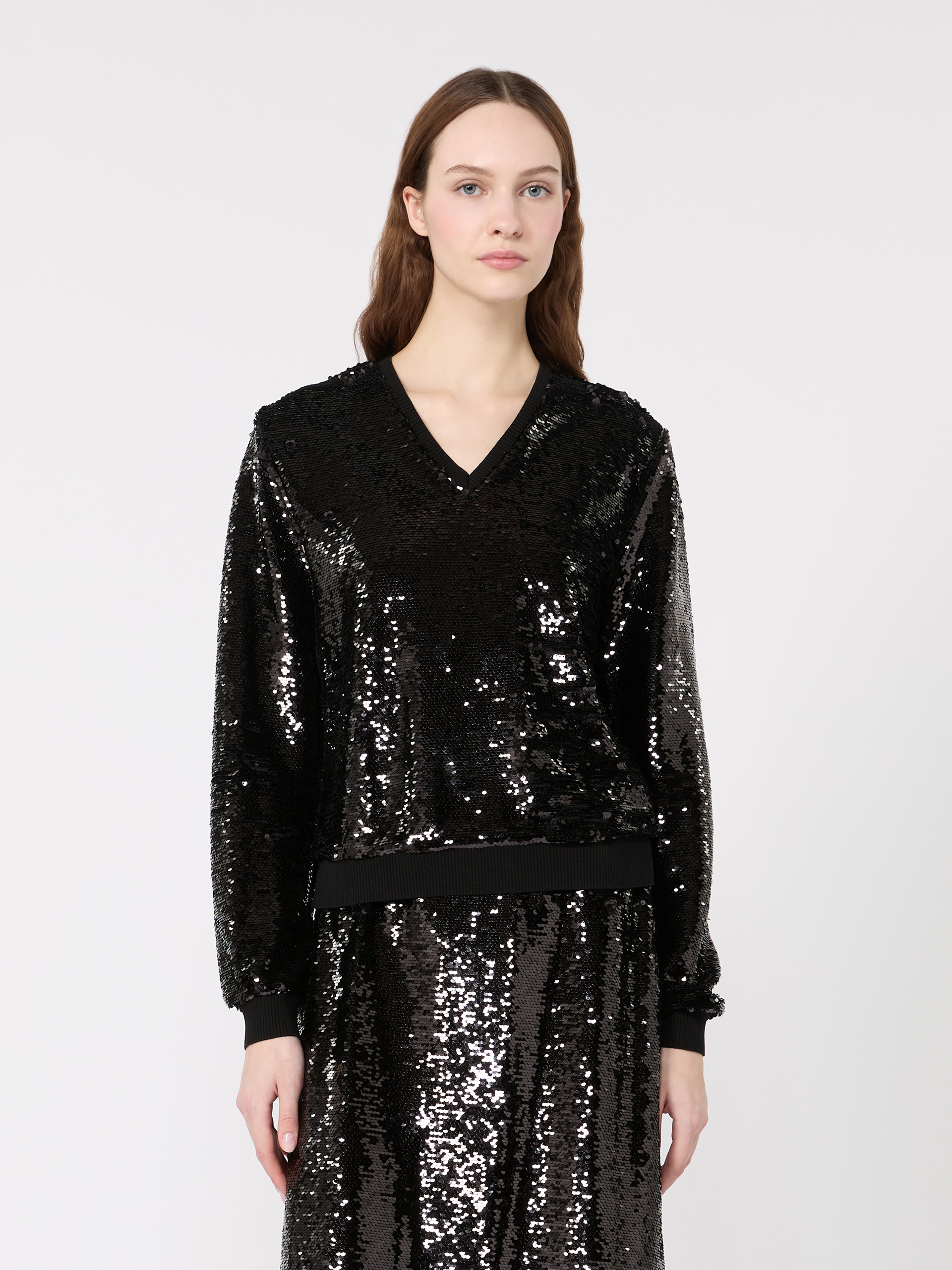 Jersey and sequin blouse - Weekend Max Mara - 2
