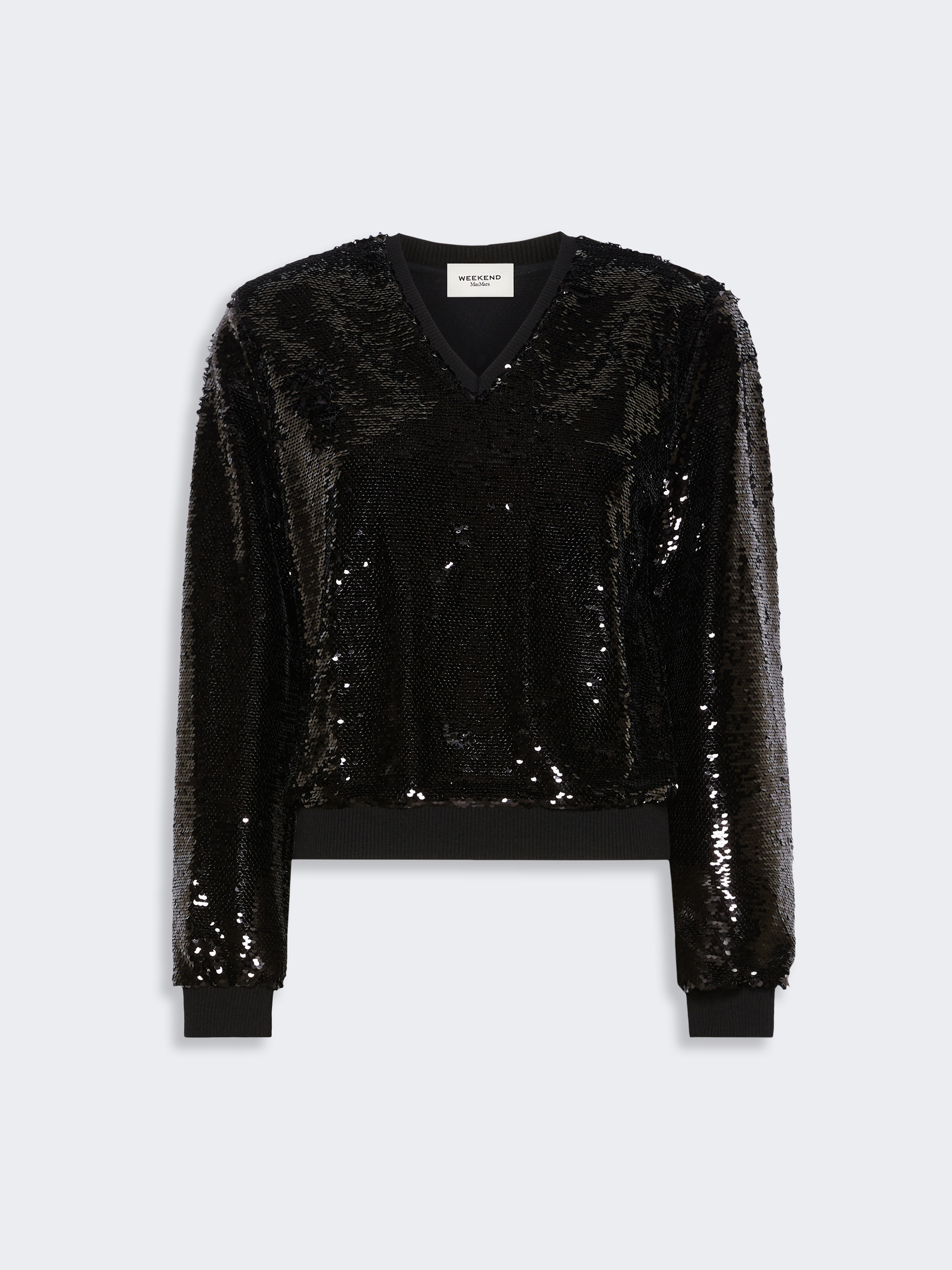 Jersey and sequin blouse - Weekend Max Mara - 6