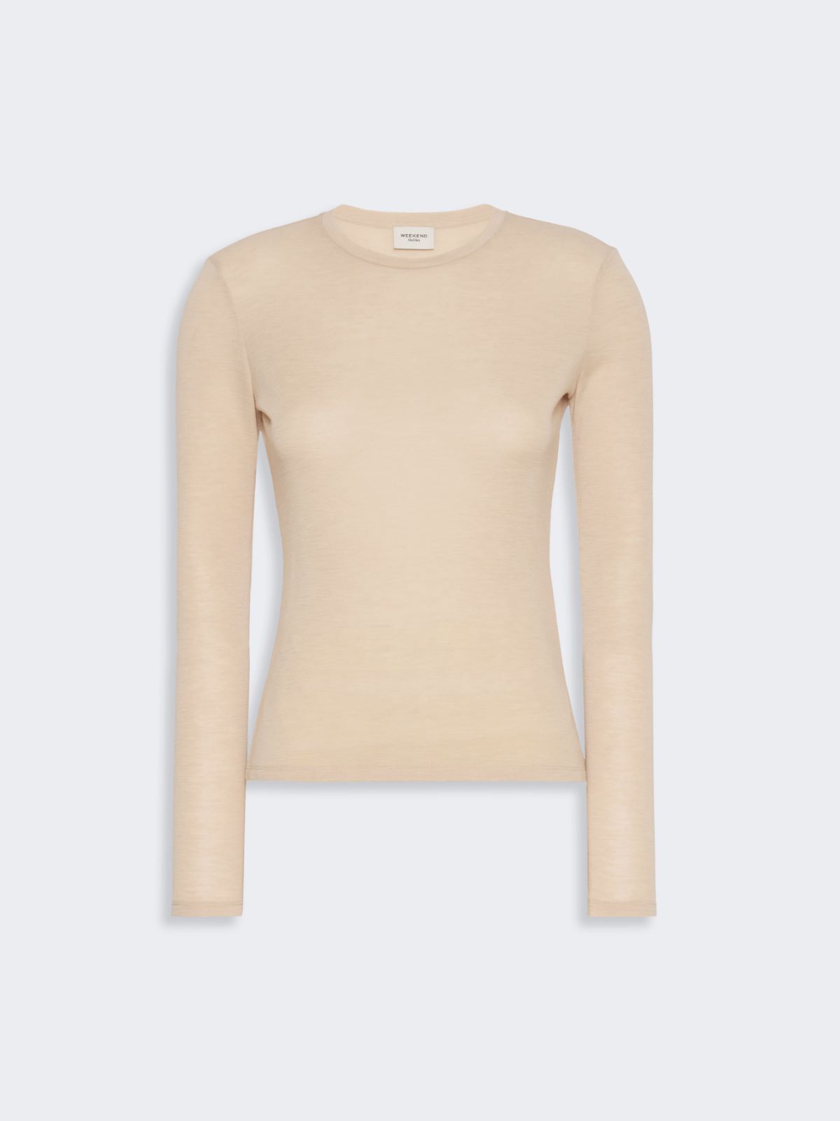 Wool and silk gauze jersey T-shirt - Weekend Max Mara - 5