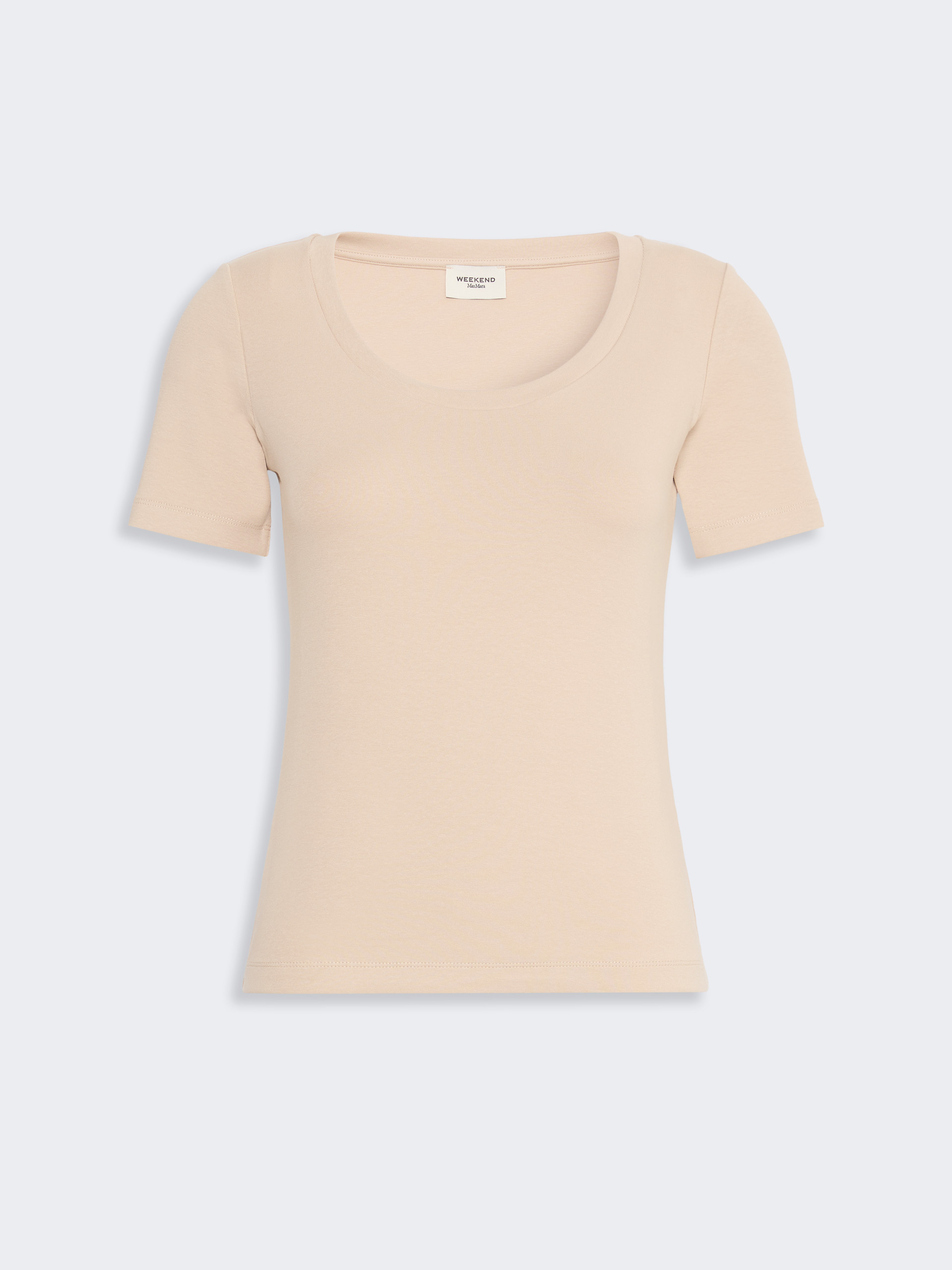 Fine rib-knit jersey T-shirt - PINK - Weekend Max Mara - 5
