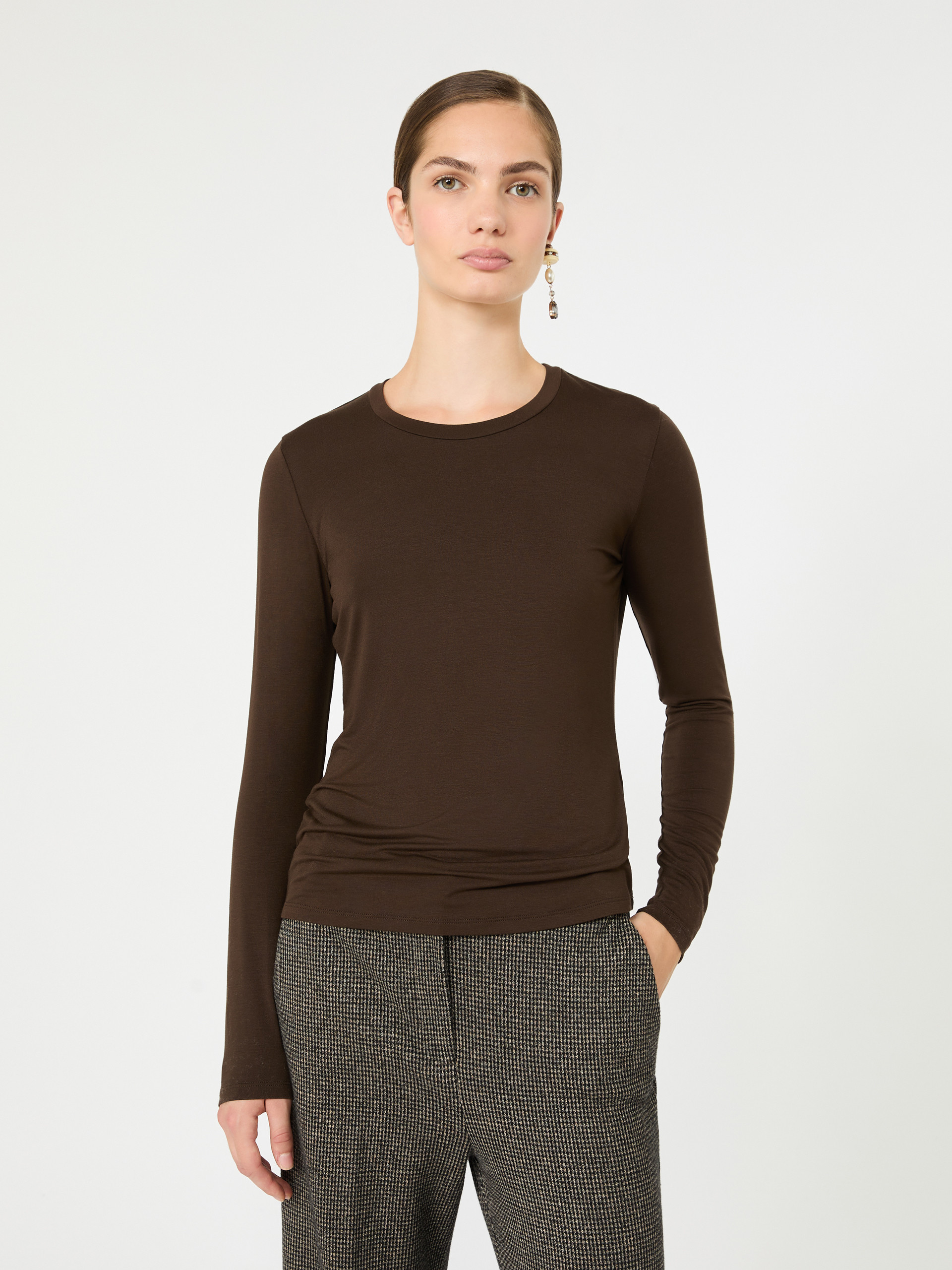 Stretch viscose jersey T-shirt - Weekend Max Mara - 4