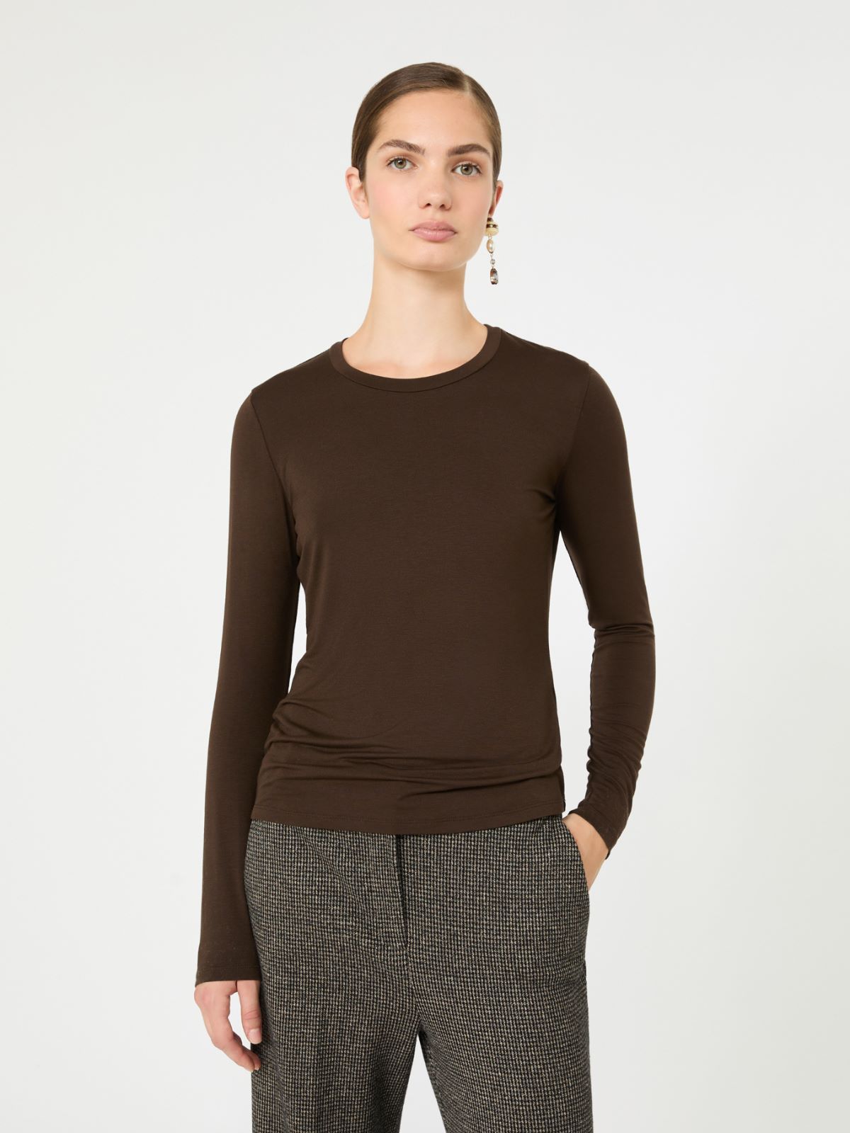 Stretch viscose jersey T-shirt - Weekend Max Mara - 4