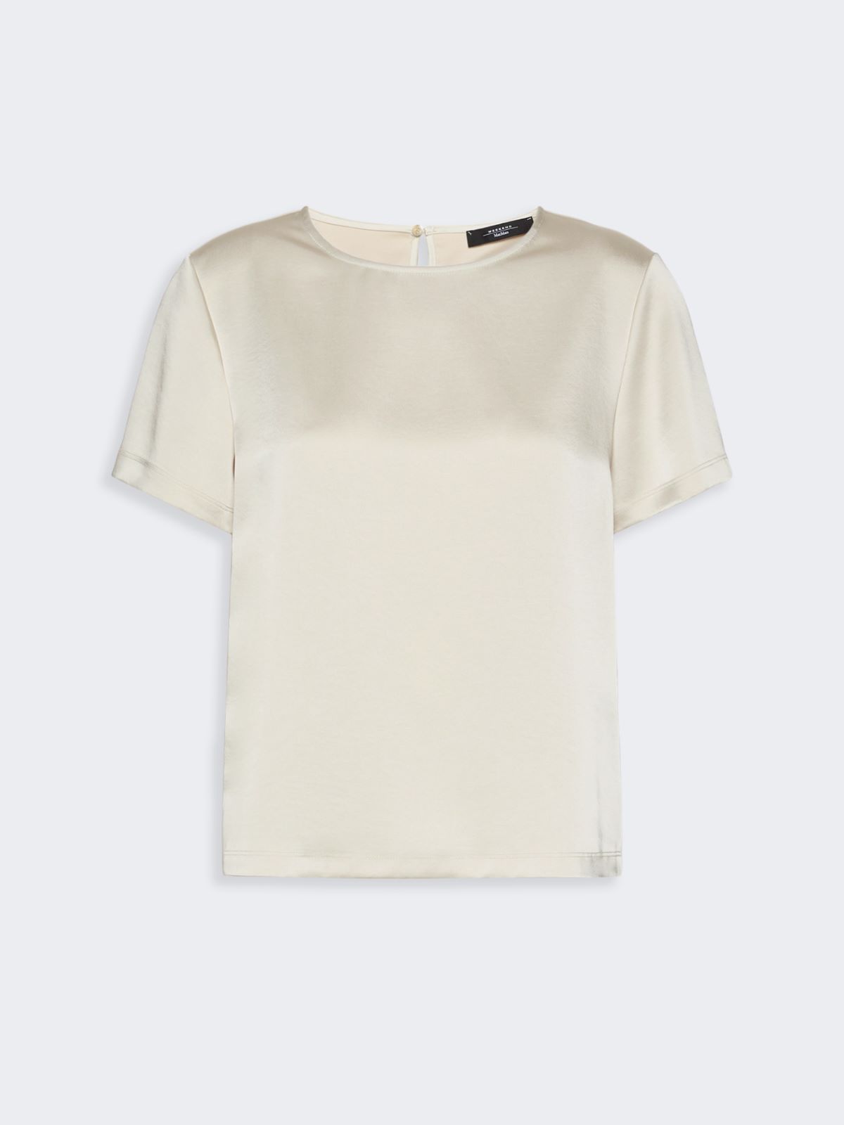 Satin crew-neck T-shirt - IVORY - Weekend Max Mara - 5