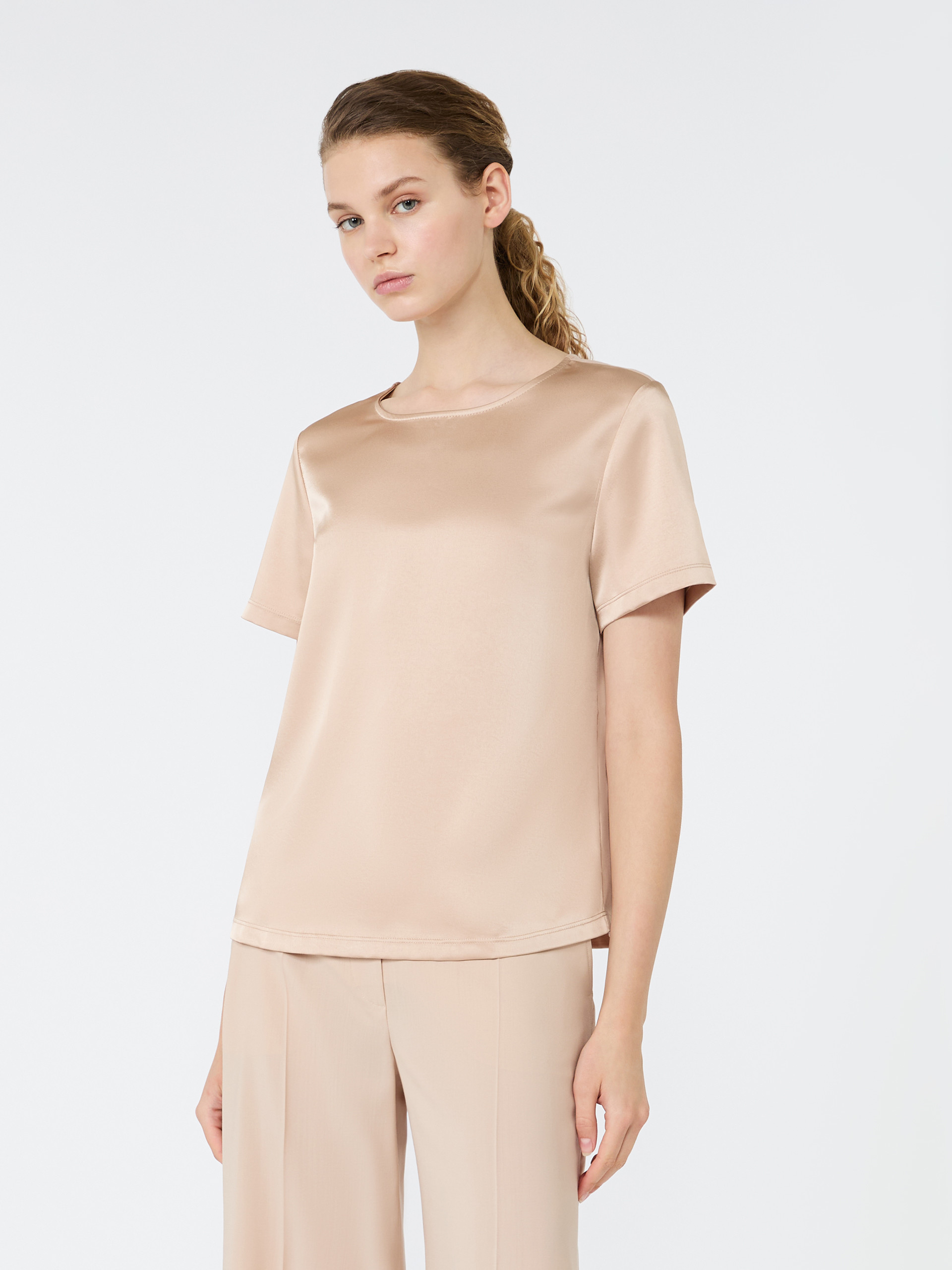 Satin crew-neck T-shirt - Weekend Max Mara - 2