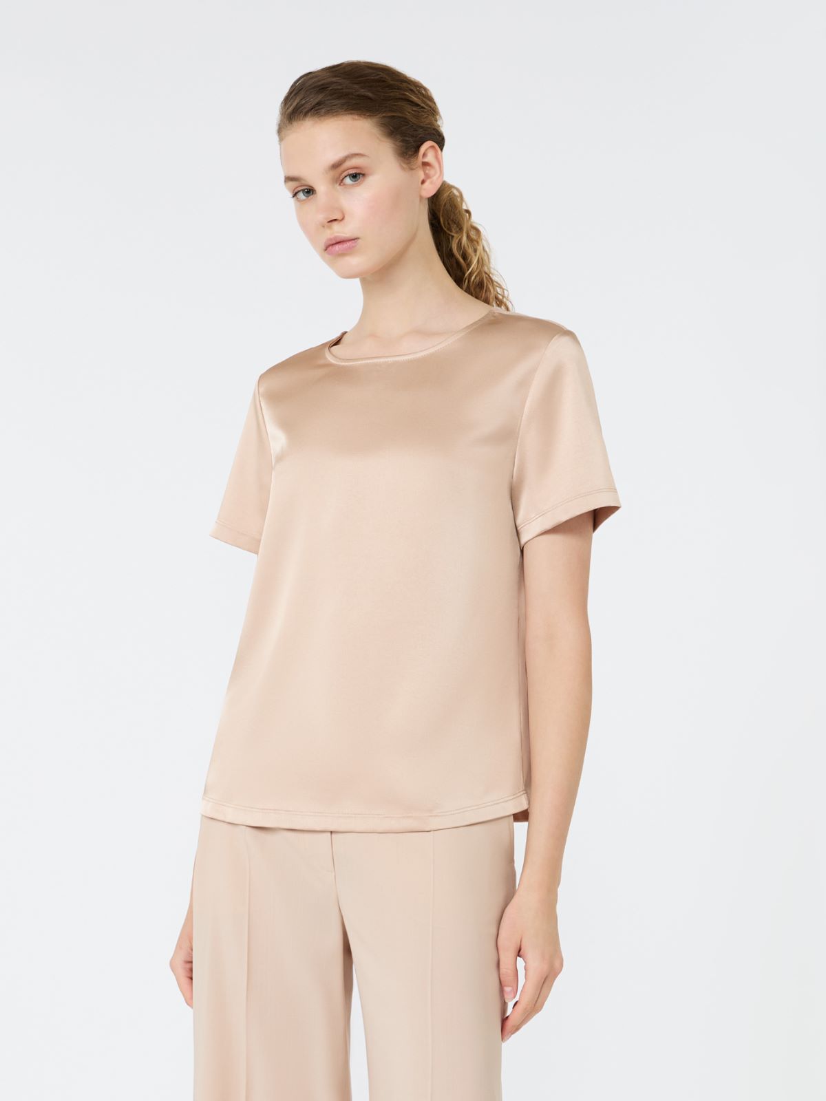 Satin crew-neck T-shirt - Weekend Max Mara - 2