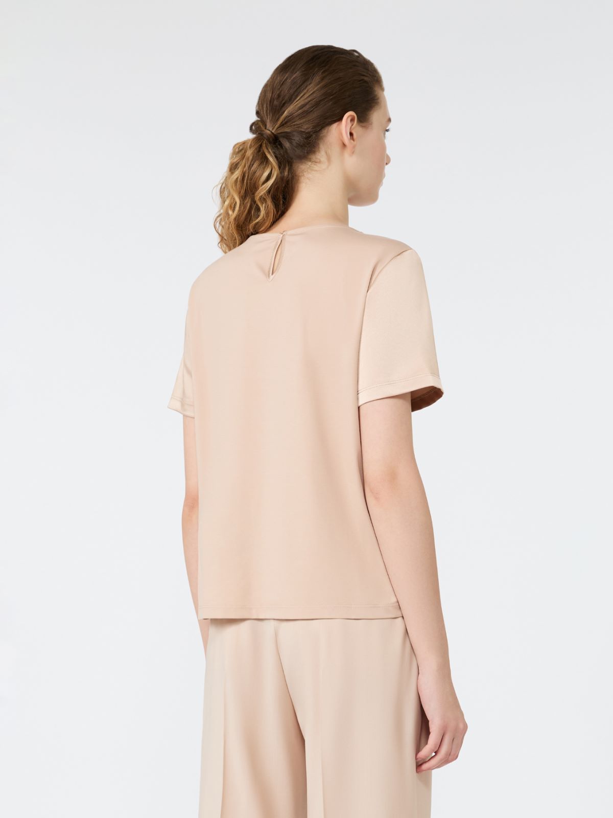 Satin crew-neck T-shirt - Weekend Max Mara - 3