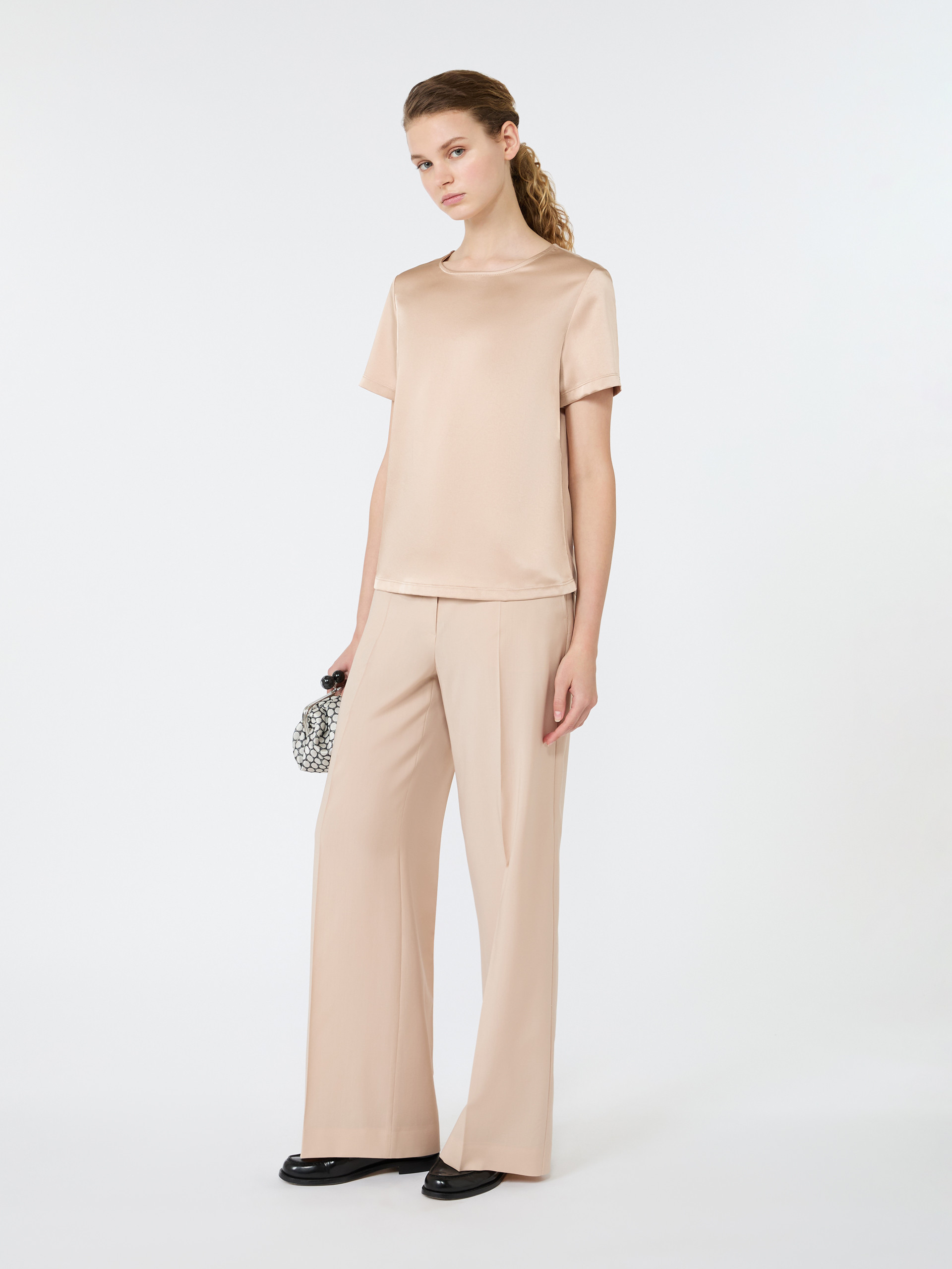 Satin crew-neck T-shirt - Weekend Max Mara