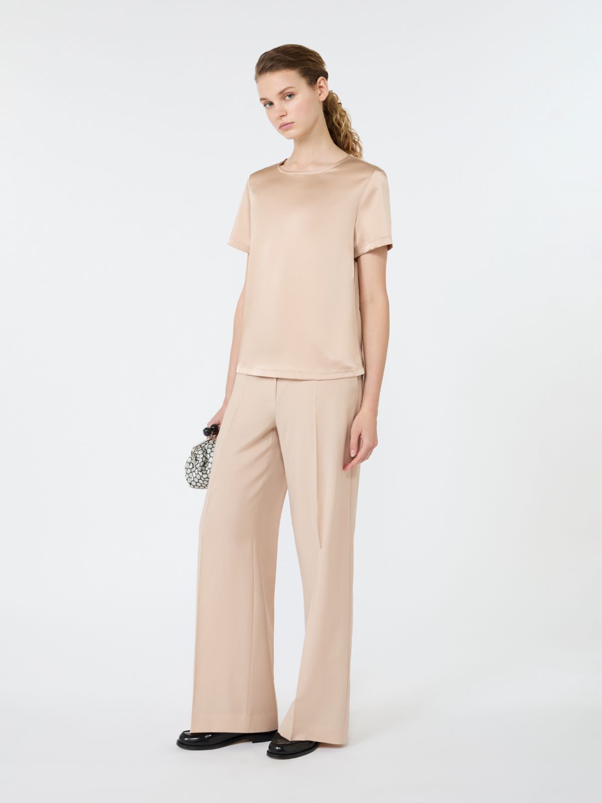 Satin crew-neck T-shirt - Weekend Max Mara