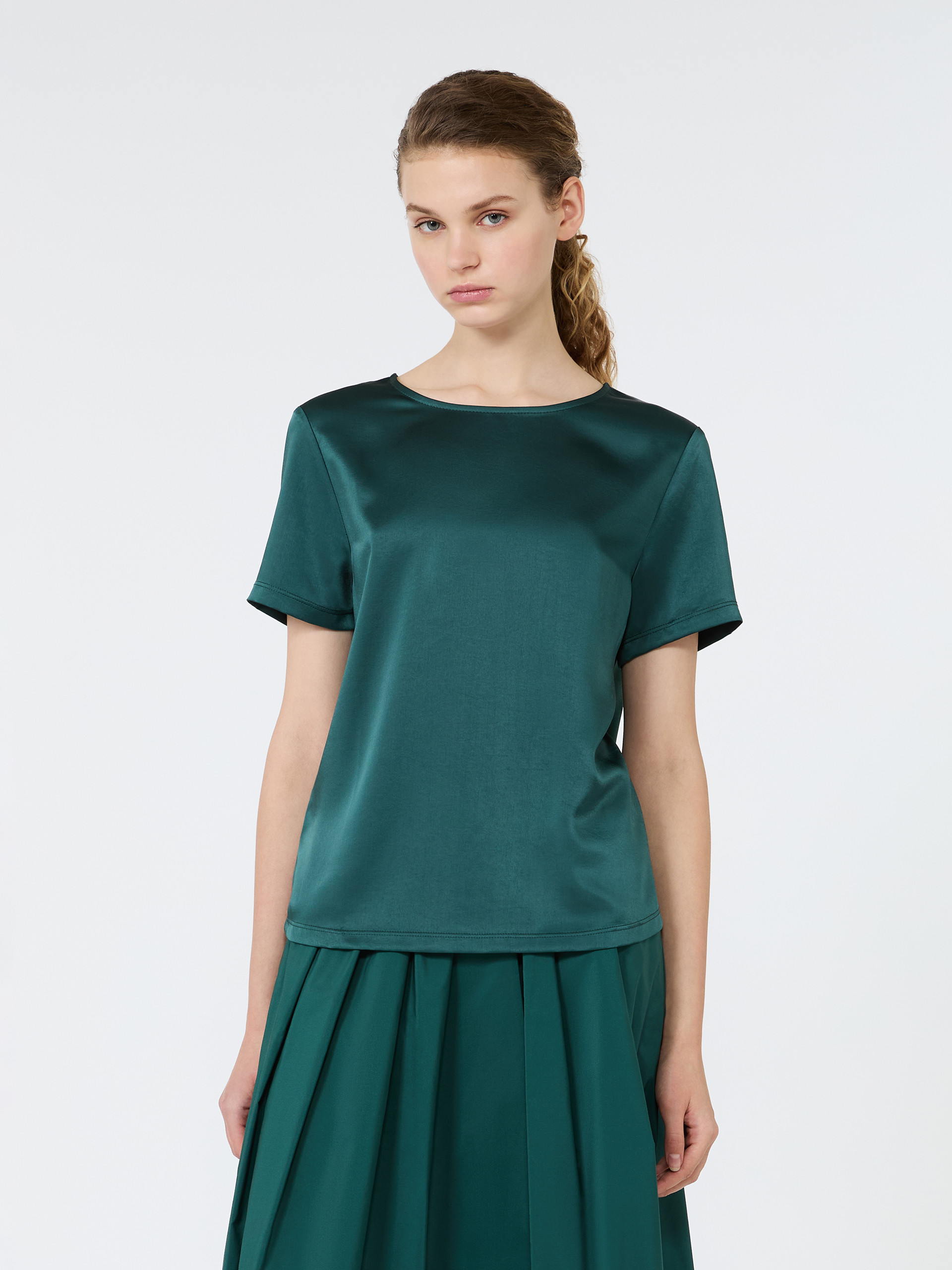 Satin crew-neck T-shirt - Weekend Max Mara - 2