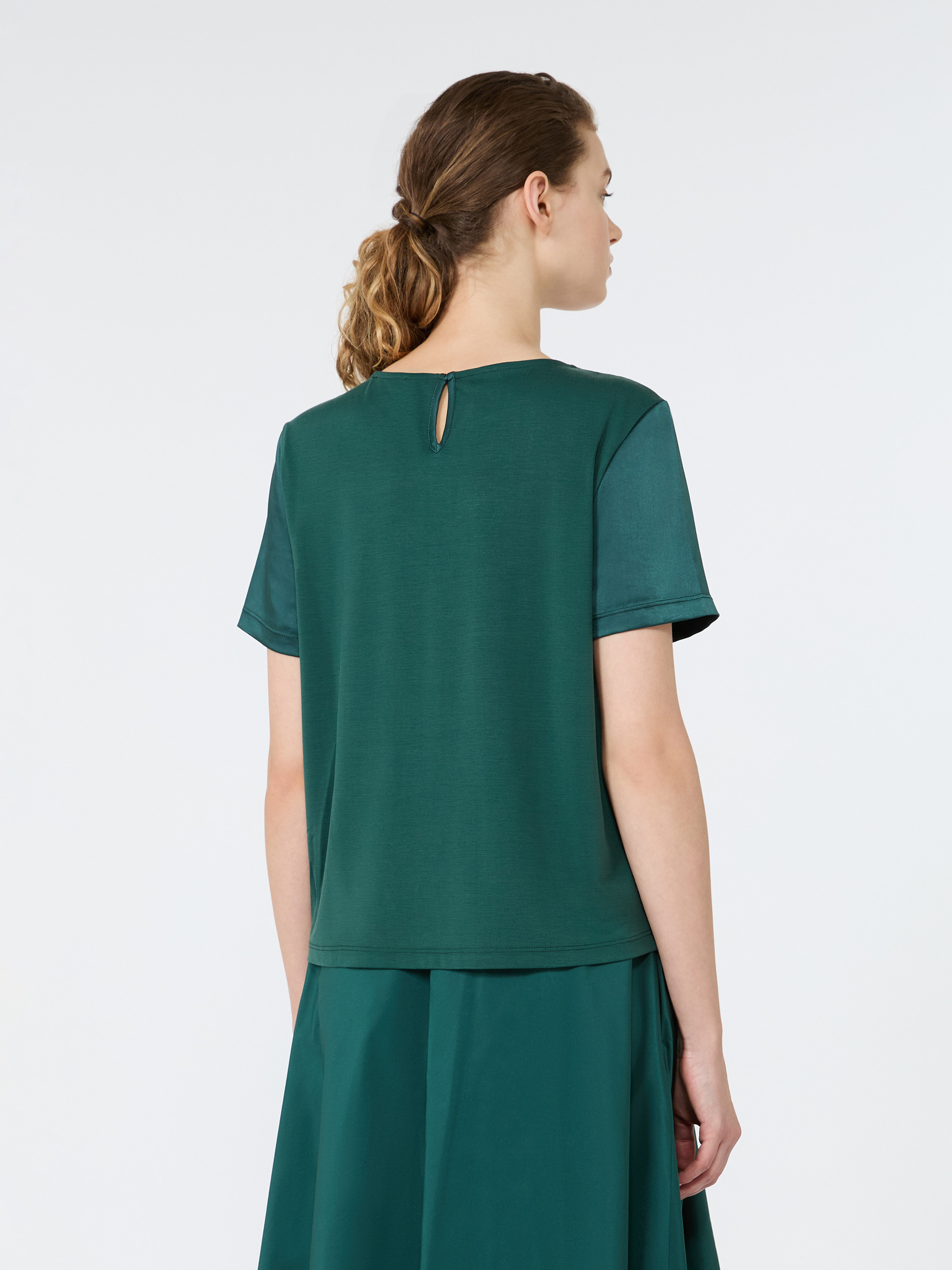 Satin crew-neck T-shirt - Weekend Max Mara - 3