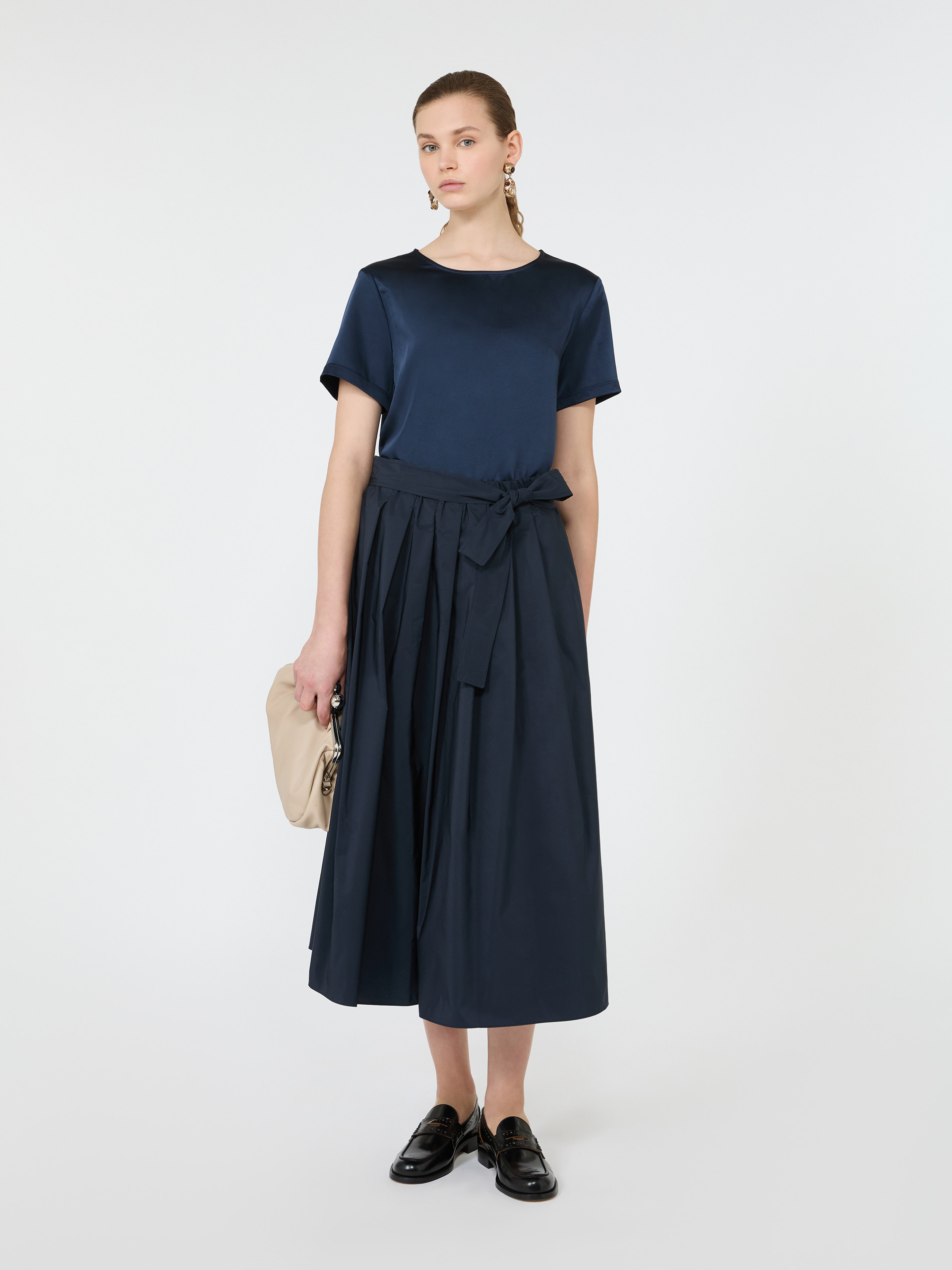 Satin crew-neck T-shirt - Weekend Max Mara