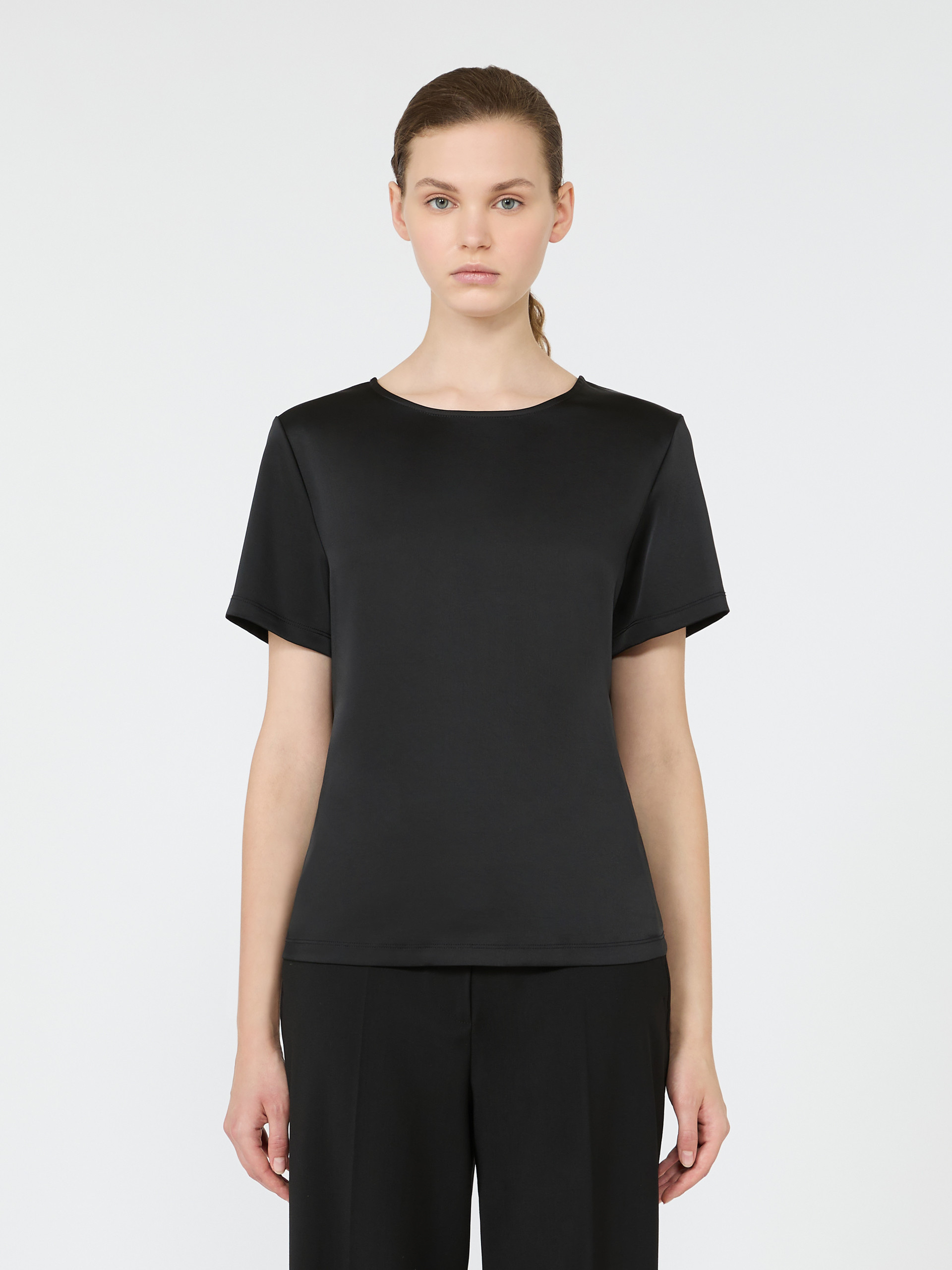 Satin crew-neck T-shirt - Weekend Max Mara