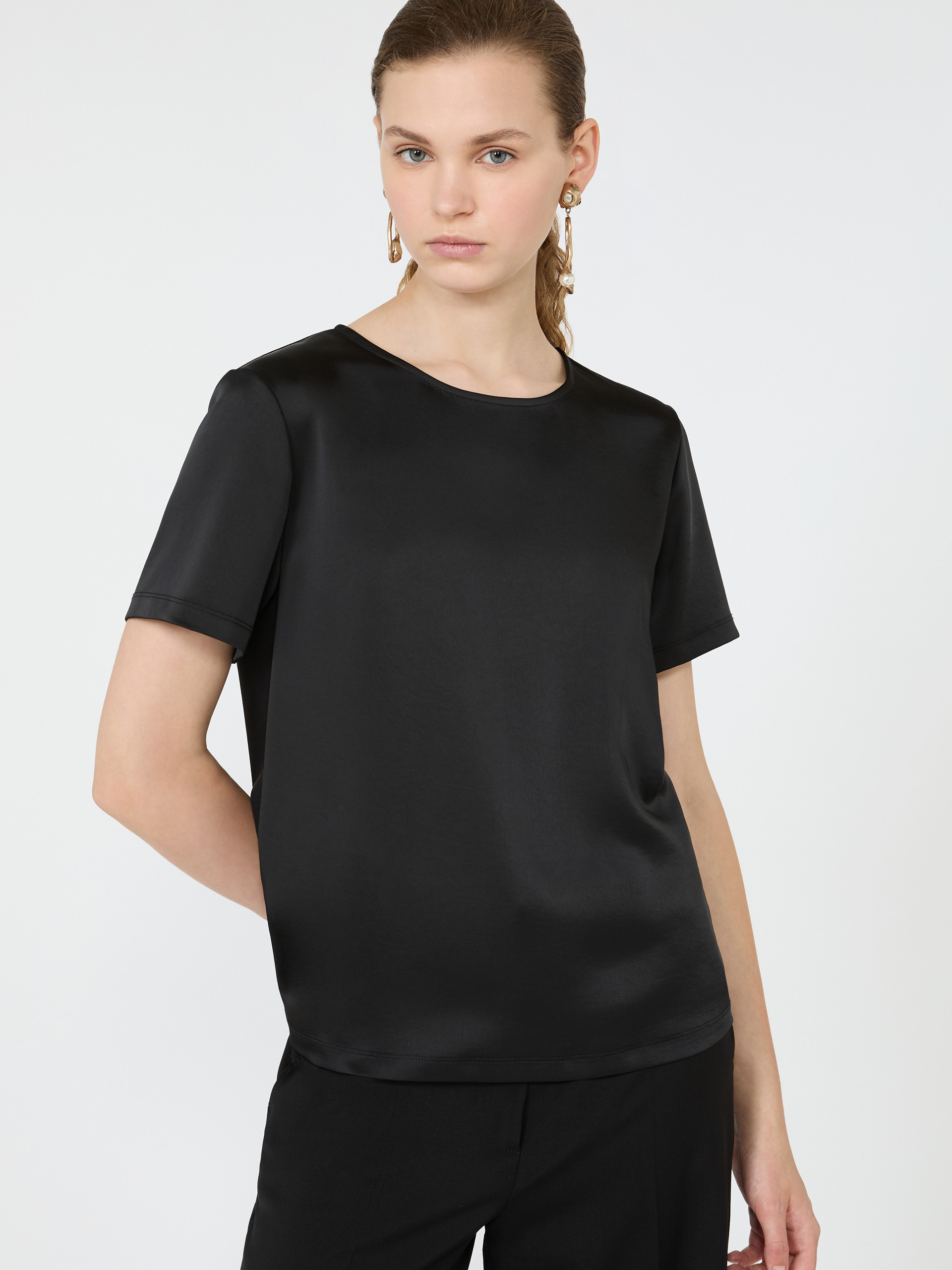 Satin crew-neck T-shirt - Weekend Max Mara - 3