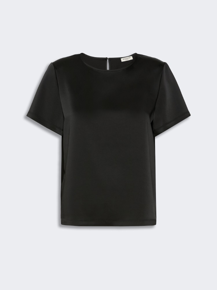 Satin crew-neck T-shirt - Weekend Max Mara