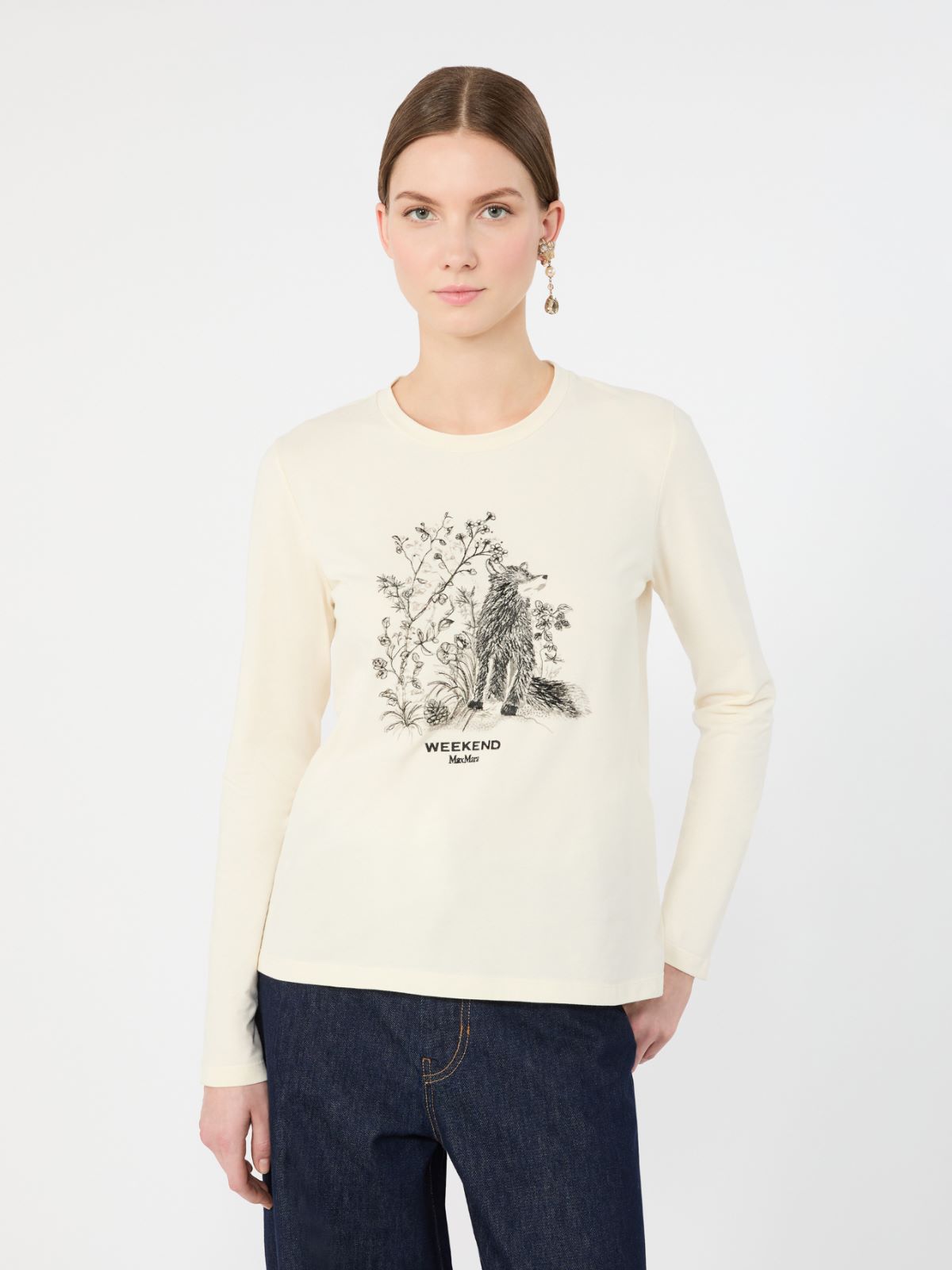 Long-sleeved jersey T-shirt - Weekend Max Mara - 4