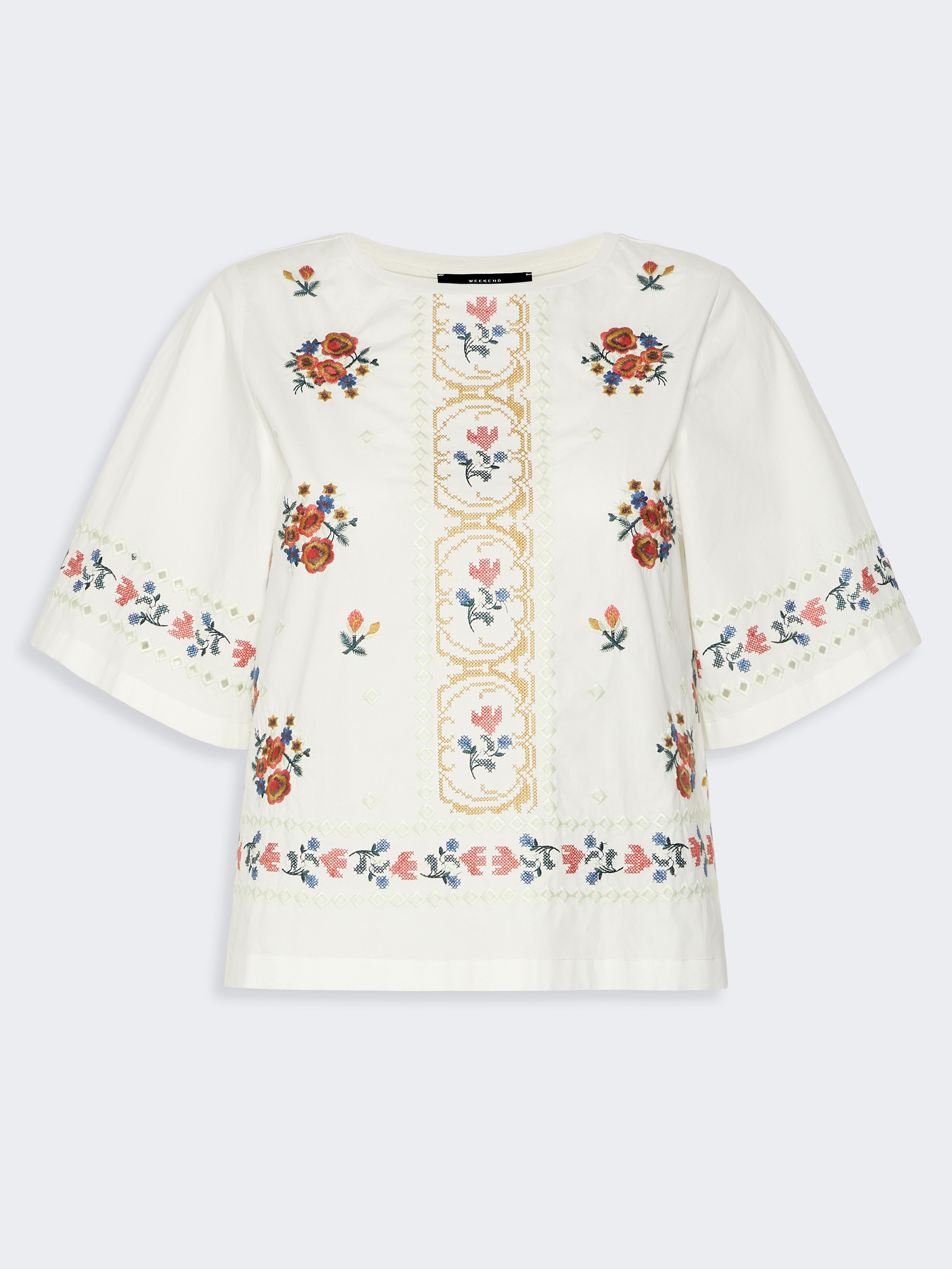 Embroidered T-shirt - WHITE - Weekend Max Mara - 5