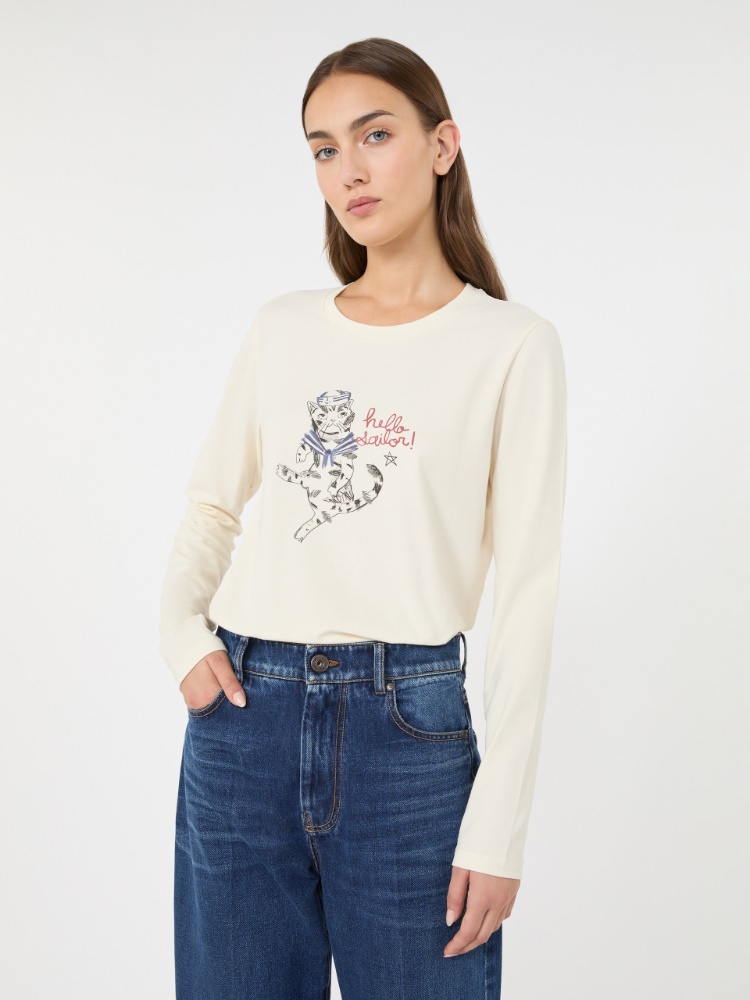 Regular fit stretch jersey T-shirt - Weekend Max Mara