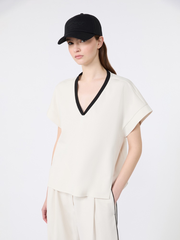 Milano jersey boxy T-shirt - IVORY - Weekend Max Mara