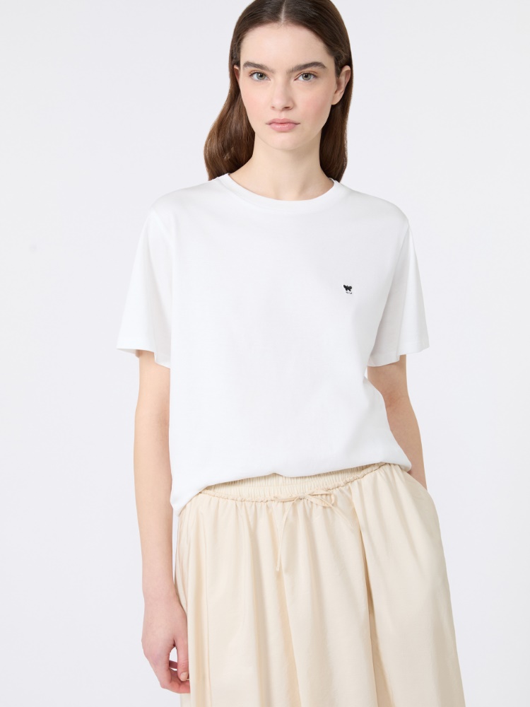 T-shirt in jersey di puro cotone - BIANCO - Weekend Max Mara