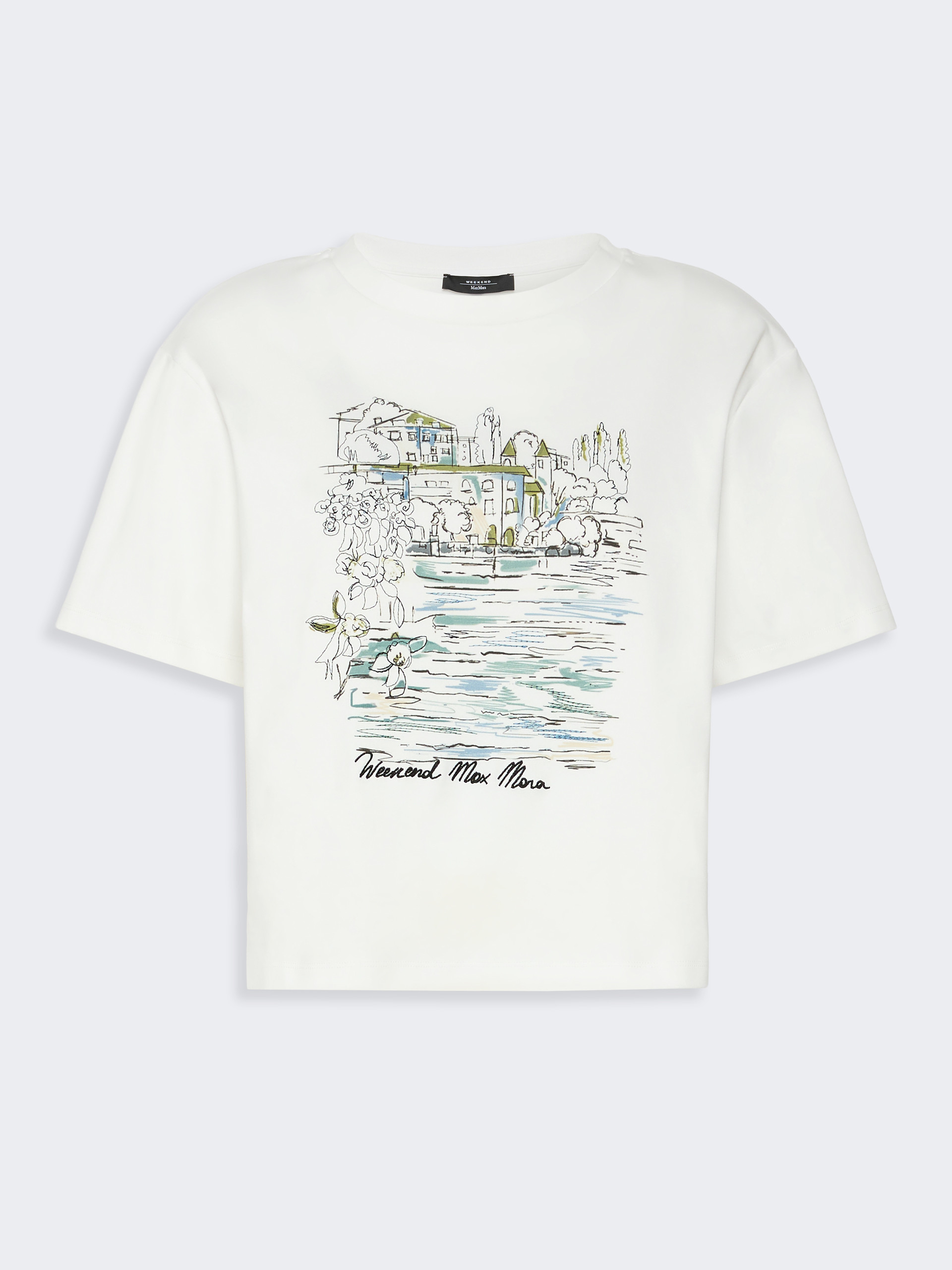 Boxy-fit cotton T-shirt - Weekend Max Mara - 5