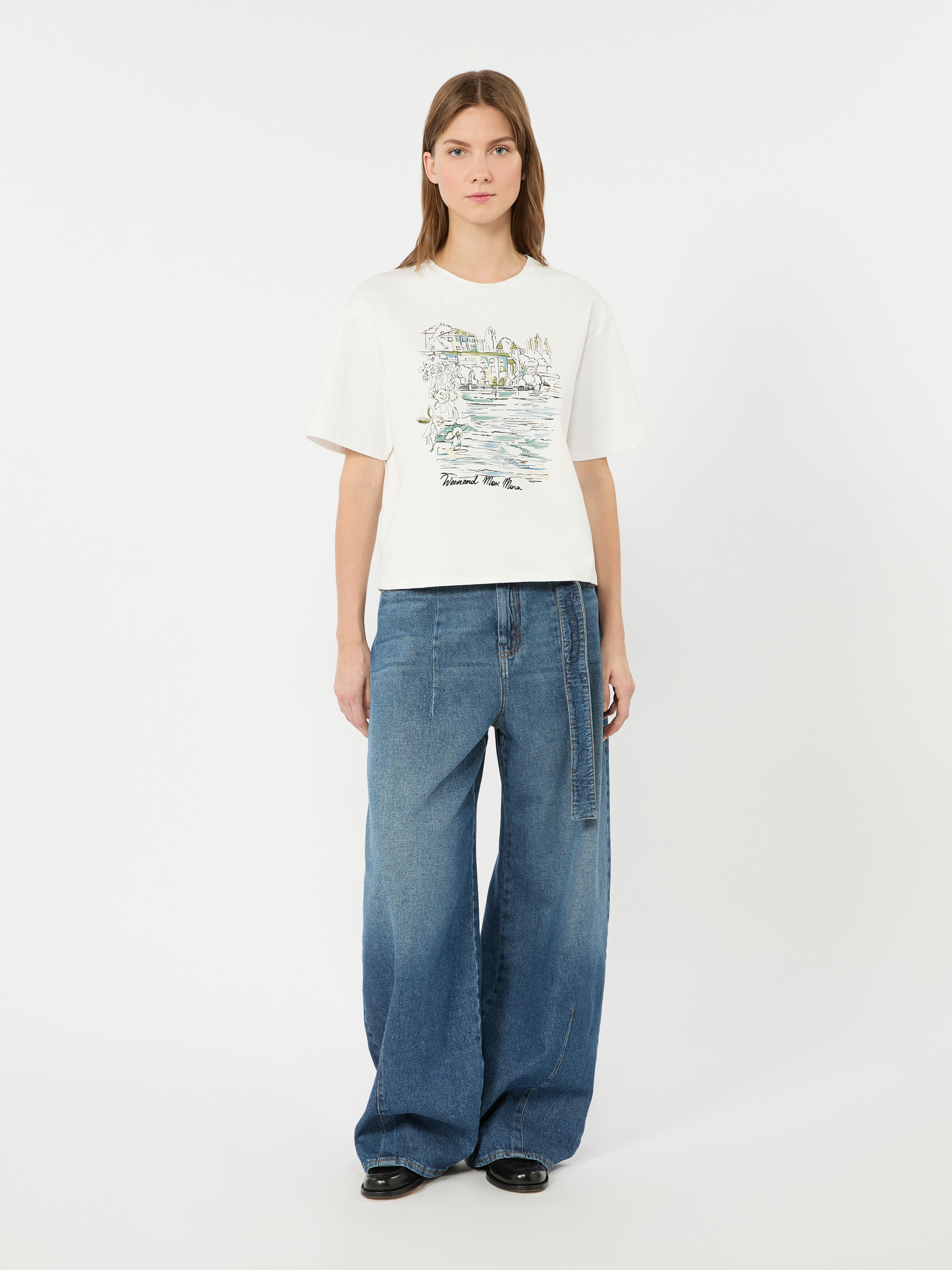 Boxy-fit cotton T-shirt - Weekend Max Mara